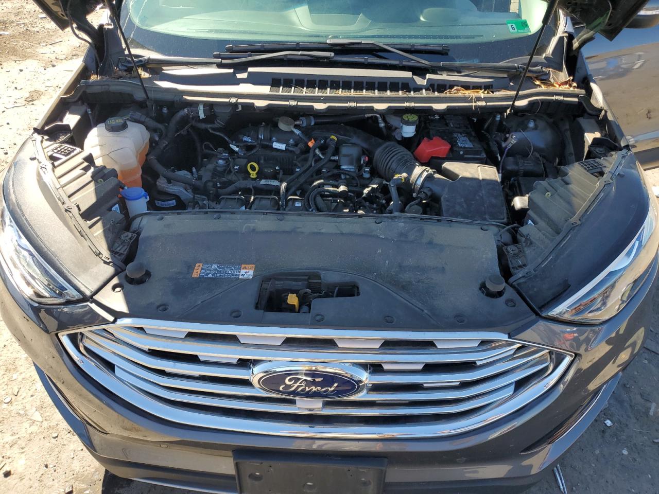 2021 Ford Edge Titanium Серый vin: 2FMPK4K94MBA44918