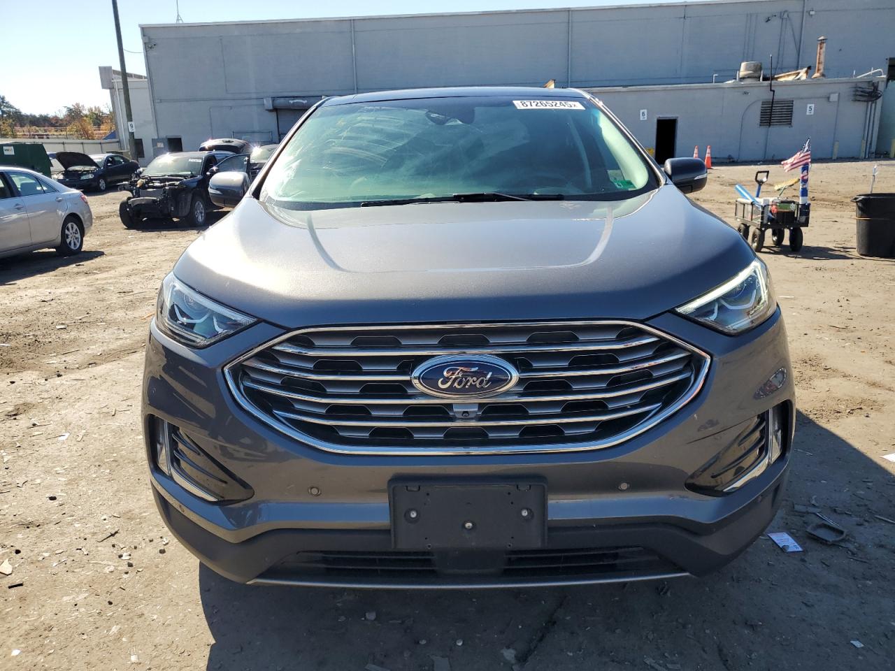2021 Ford Edge Titanium Серый vin: 2FMPK4K94MBA44918