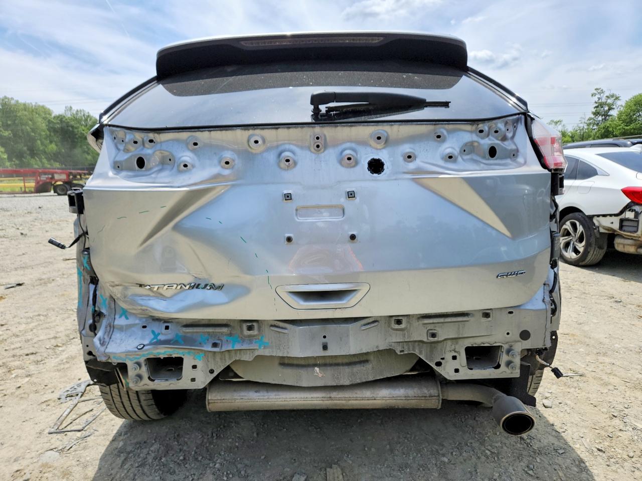 2022 Ford Edge Titanium Silver vin: 2FMPK4K94NBA34570