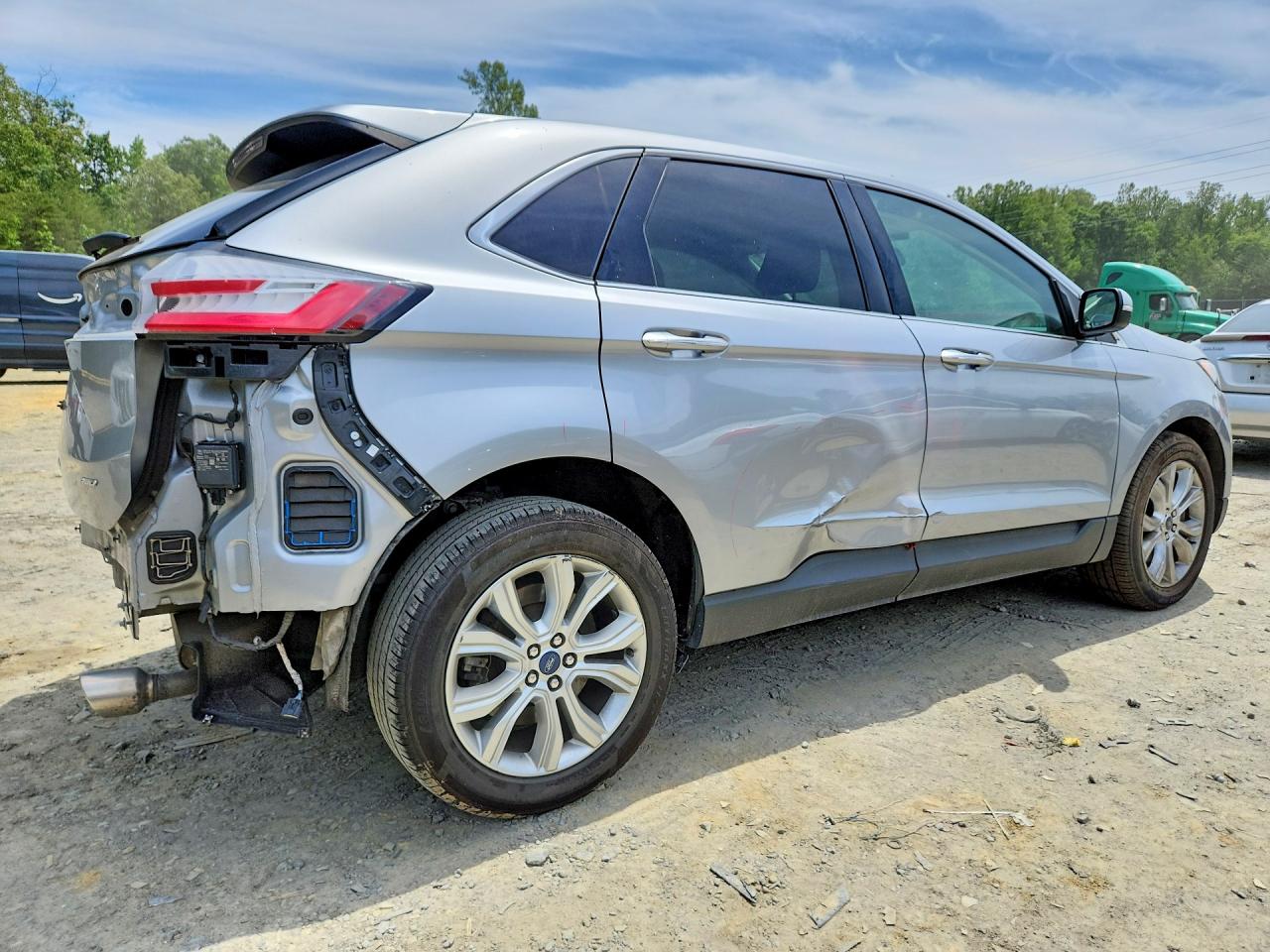 2022 Ford Edge Titanium Silver vin: 2FMPK4K94NBA34570