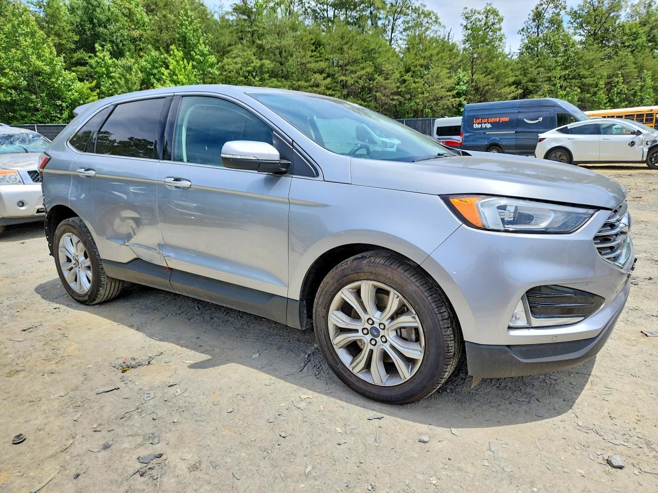 2022 Ford Edge Titanium Silver vin: 2FMPK4K94NBA34570