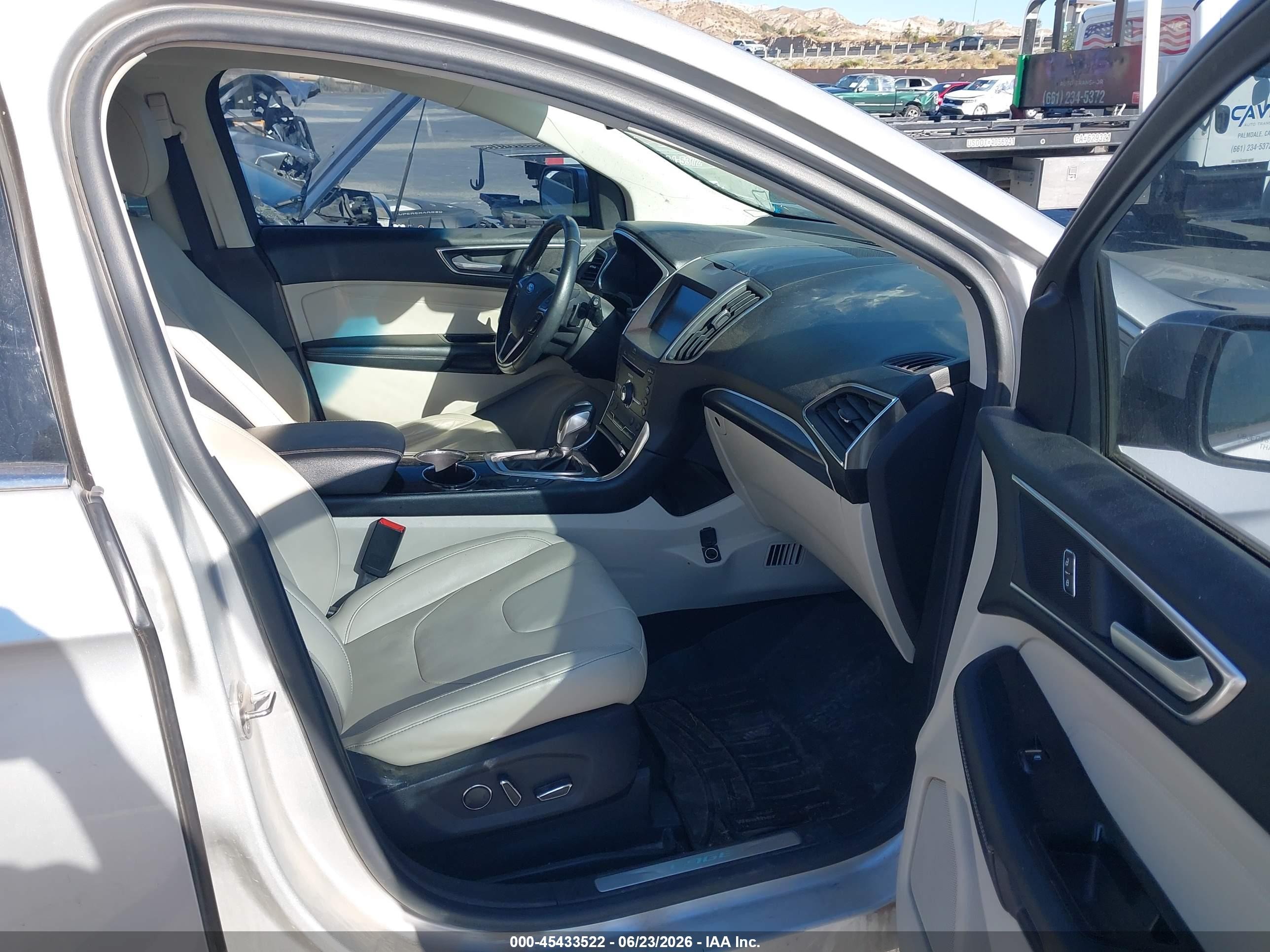 2015 Ford Edge Titanium Silver vin: 2FMPK4K95FBC11970