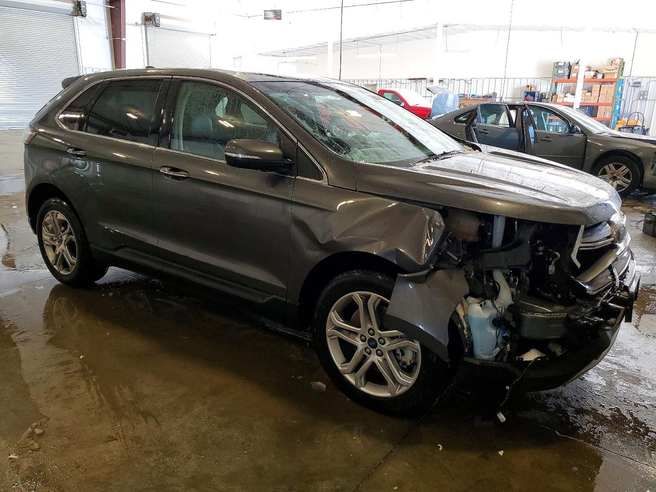 2017 Ford Edge Titanium Gray vin: 2FMPK4K95HBC65059