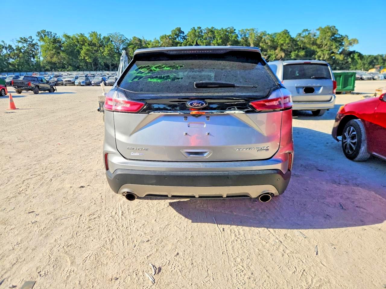 2020 Ford Edge Titanium Серебряный vin: 2FMPK4K95LBB31449