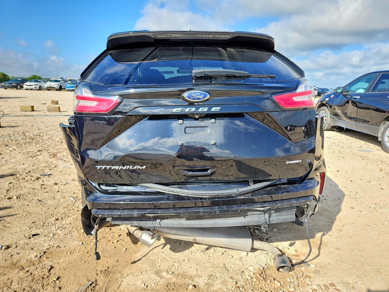 2022 Ford Edge Titanium Черный vin: 2FMPK4K95NBA31578
