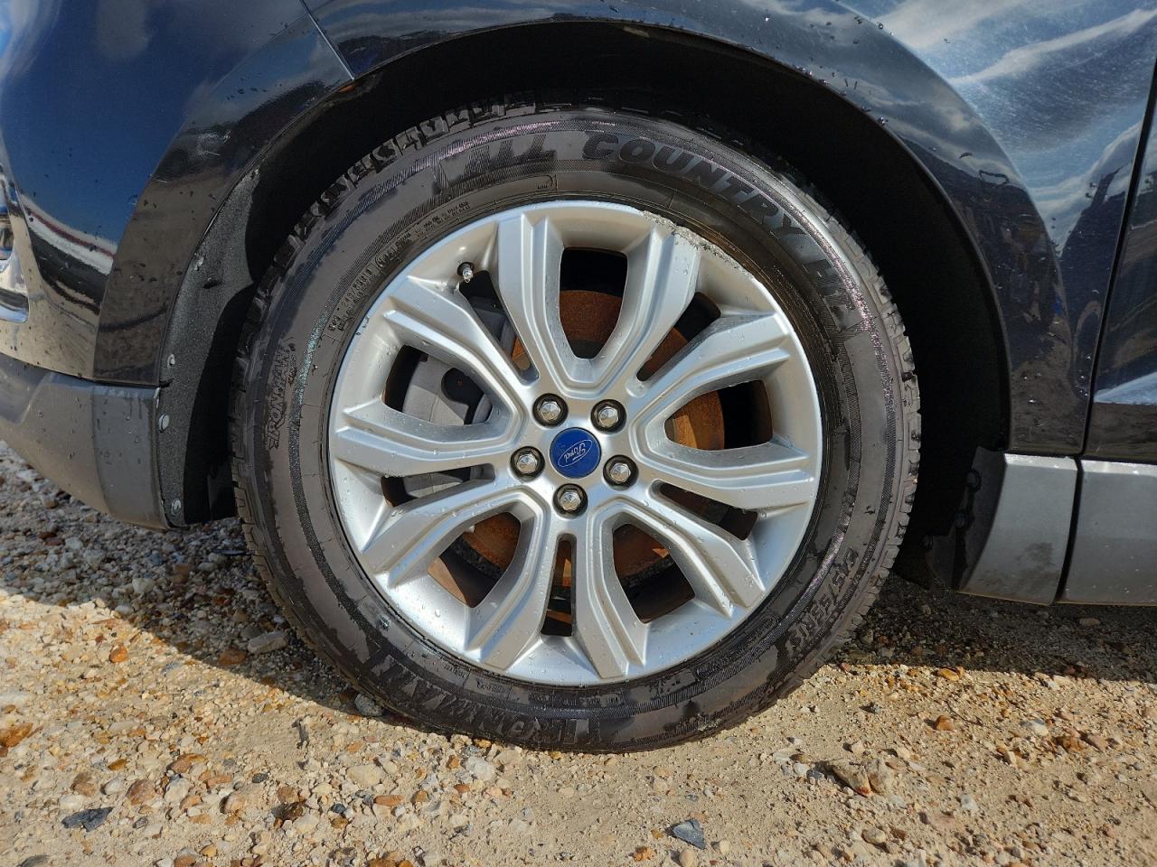 2022 Ford Edge Titanium Черный vin: 2FMPK4K95NBA31578 Damage: Left Front Wheel, Curb Rash, 7 To 8 Inches