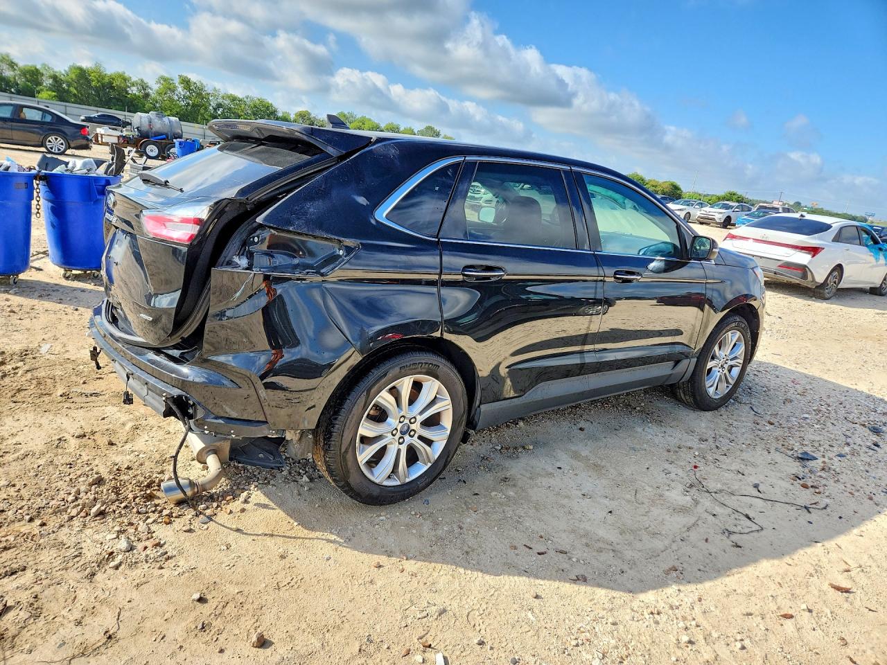 2022 Ford Edge Titanium Черный vin: 2FMPK4K95NBA31578