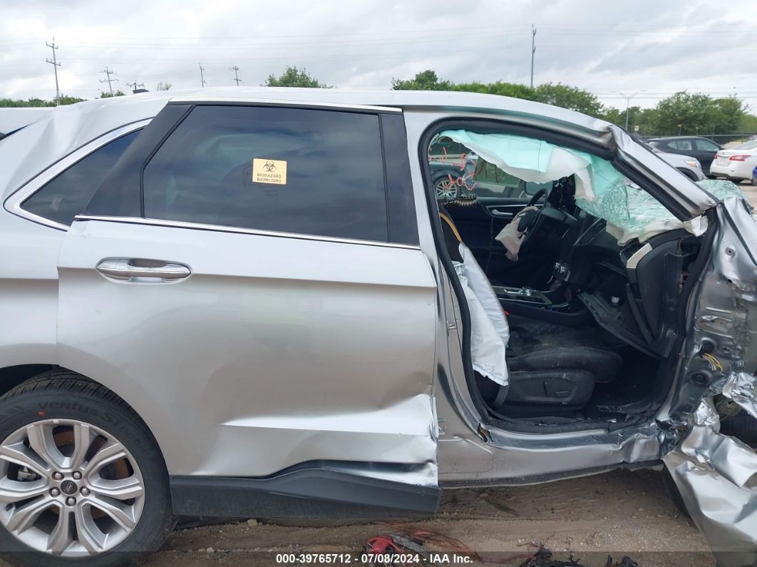 2024 Ford Edge Titanium Silver vin: 2FMPK4K95RBA37581