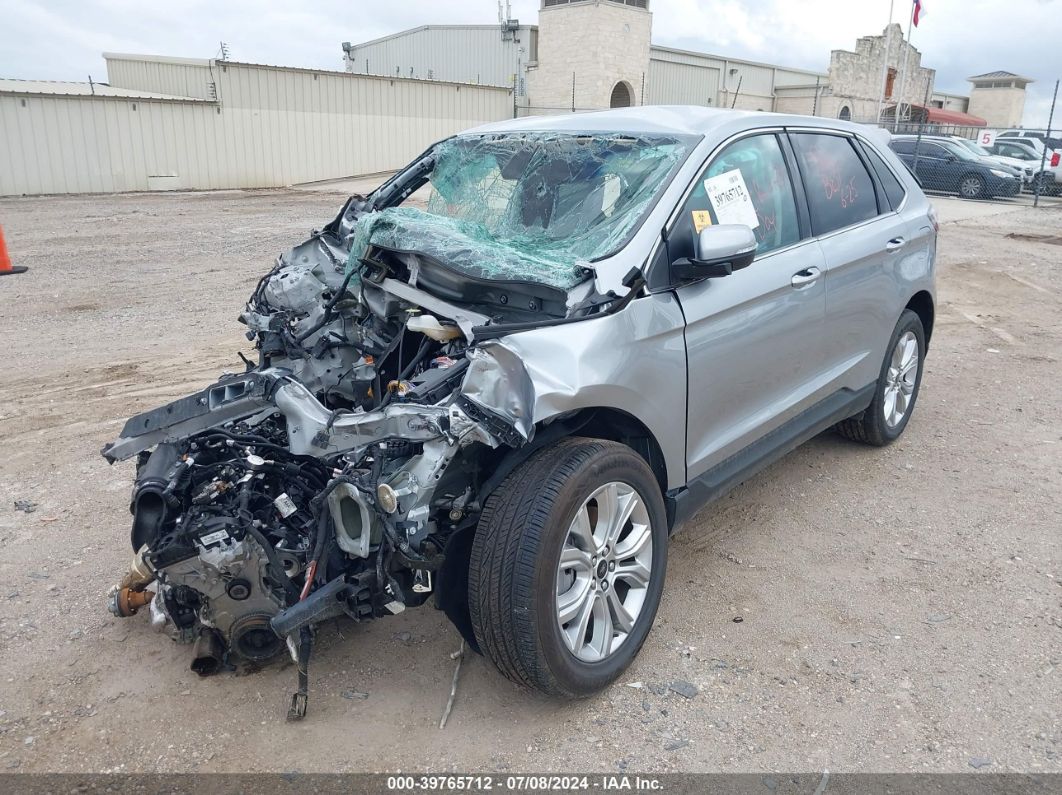 2024 Ford Edge Titanium Silver vin: 2FMPK4K95RBA37581