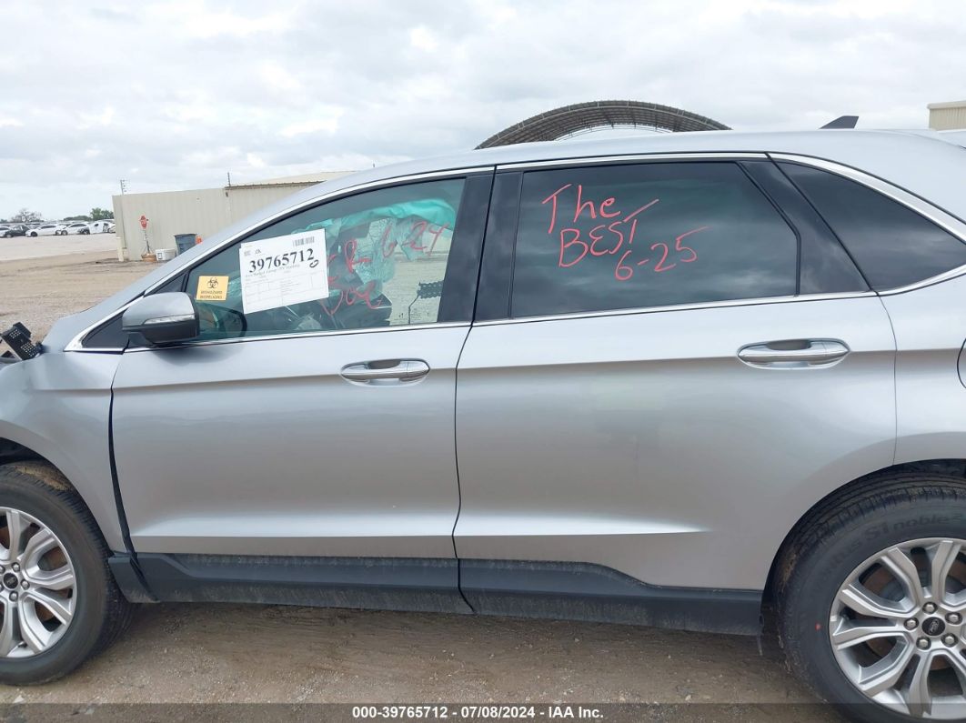 2024 Ford Edge Titanium Silver vin: 2FMPK4K95RBA37581