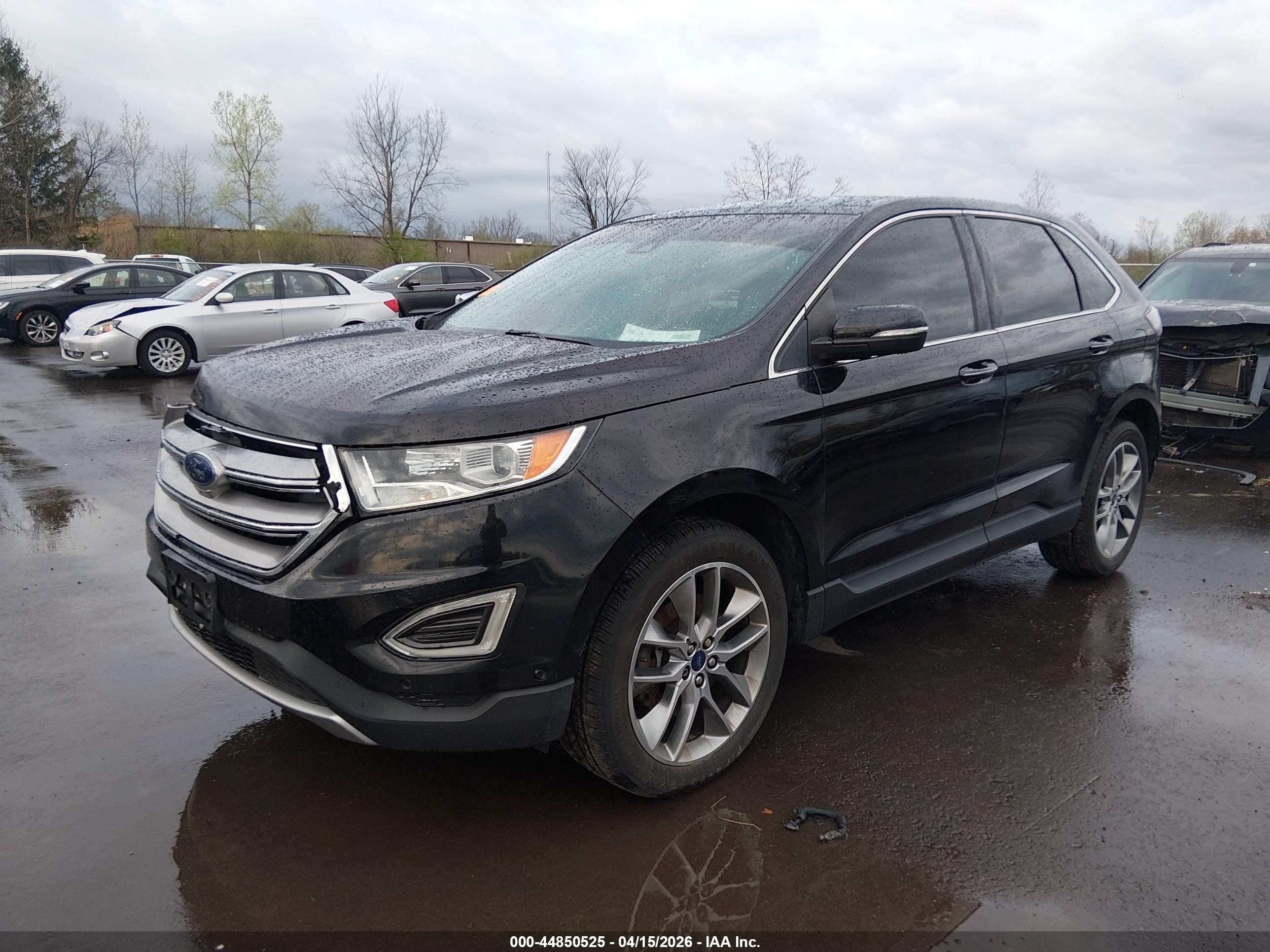 2016 Ford Edge Titanium Black vin: 2FMPK4K96GBB15489