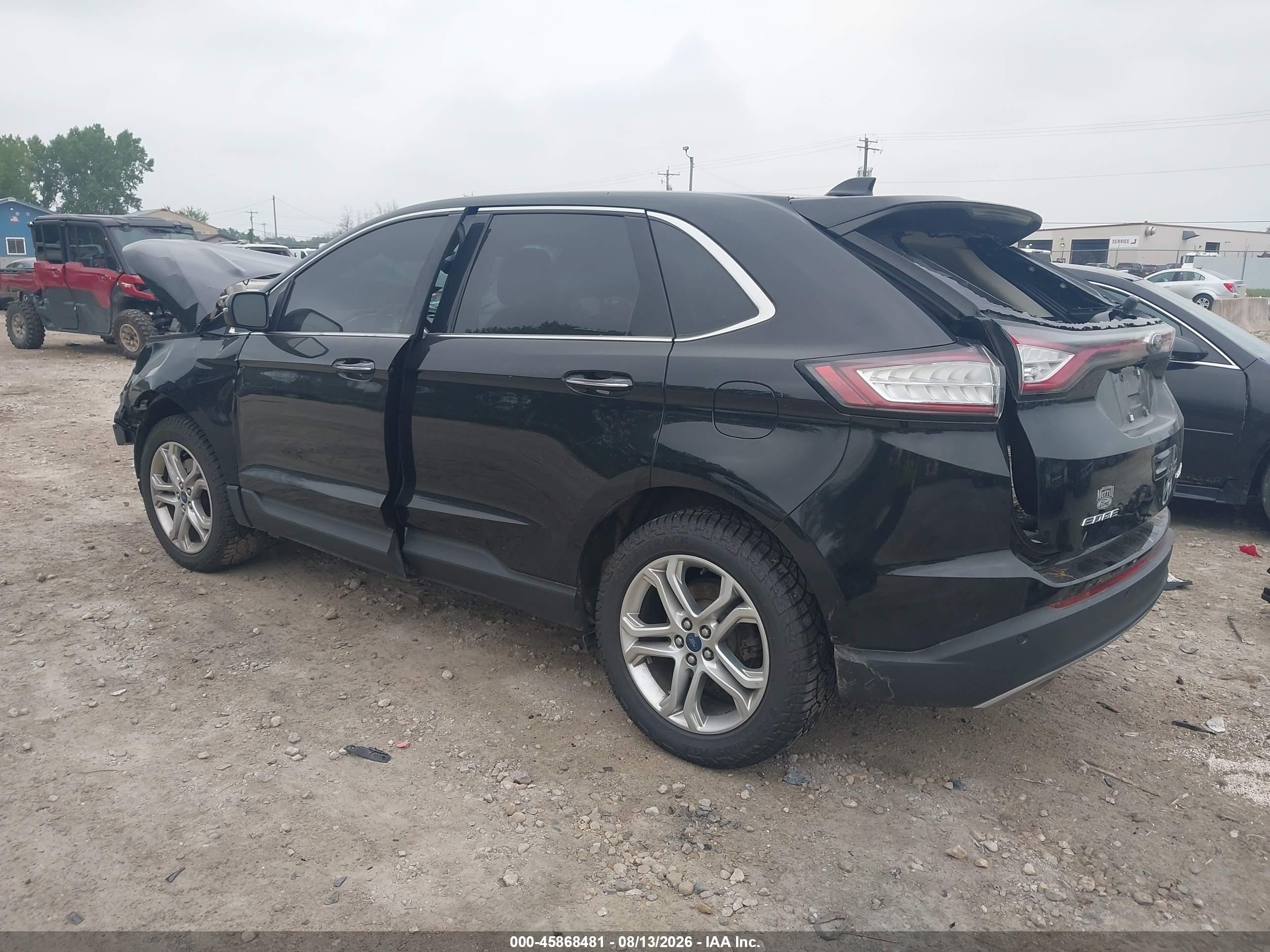 2017 Ford Edge Titanium Black vin: 2FMPK4K96HBB58442