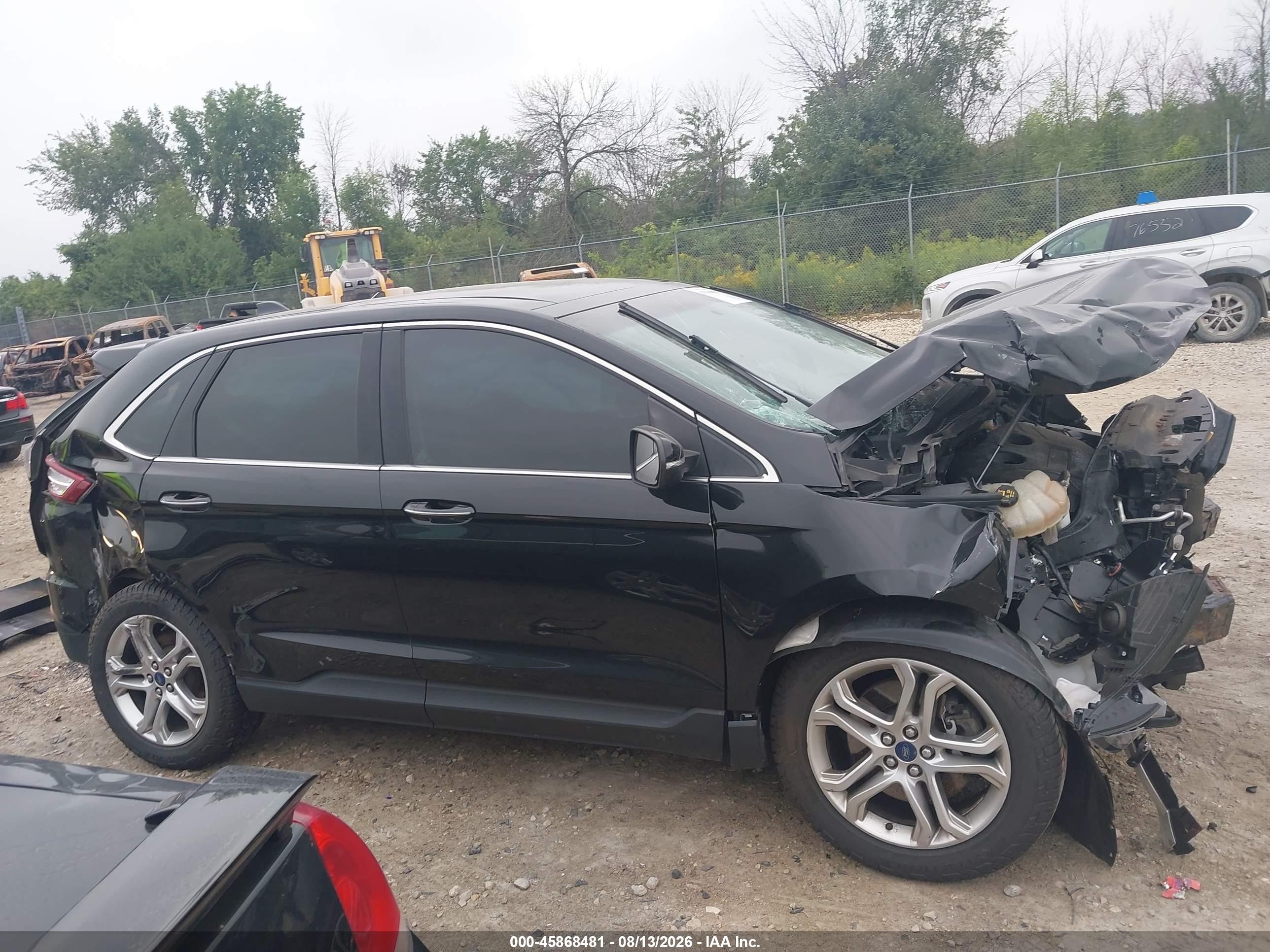 2017 Ford Edge Titanium Black vin: 2FMPK4K96HBB58442