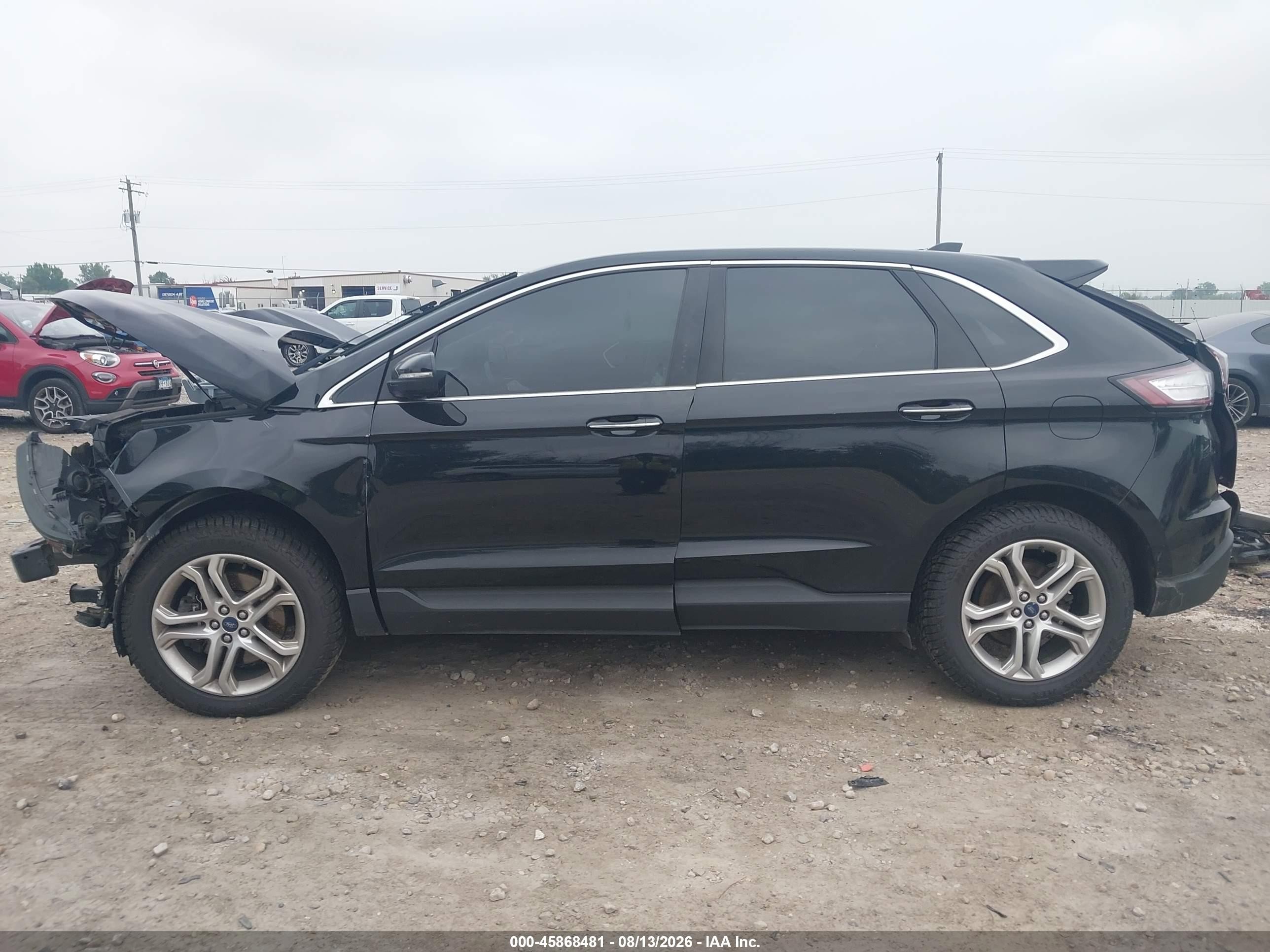 2017 Ford Edge Titanium Black vin: 2FMPK4K96HBB58442