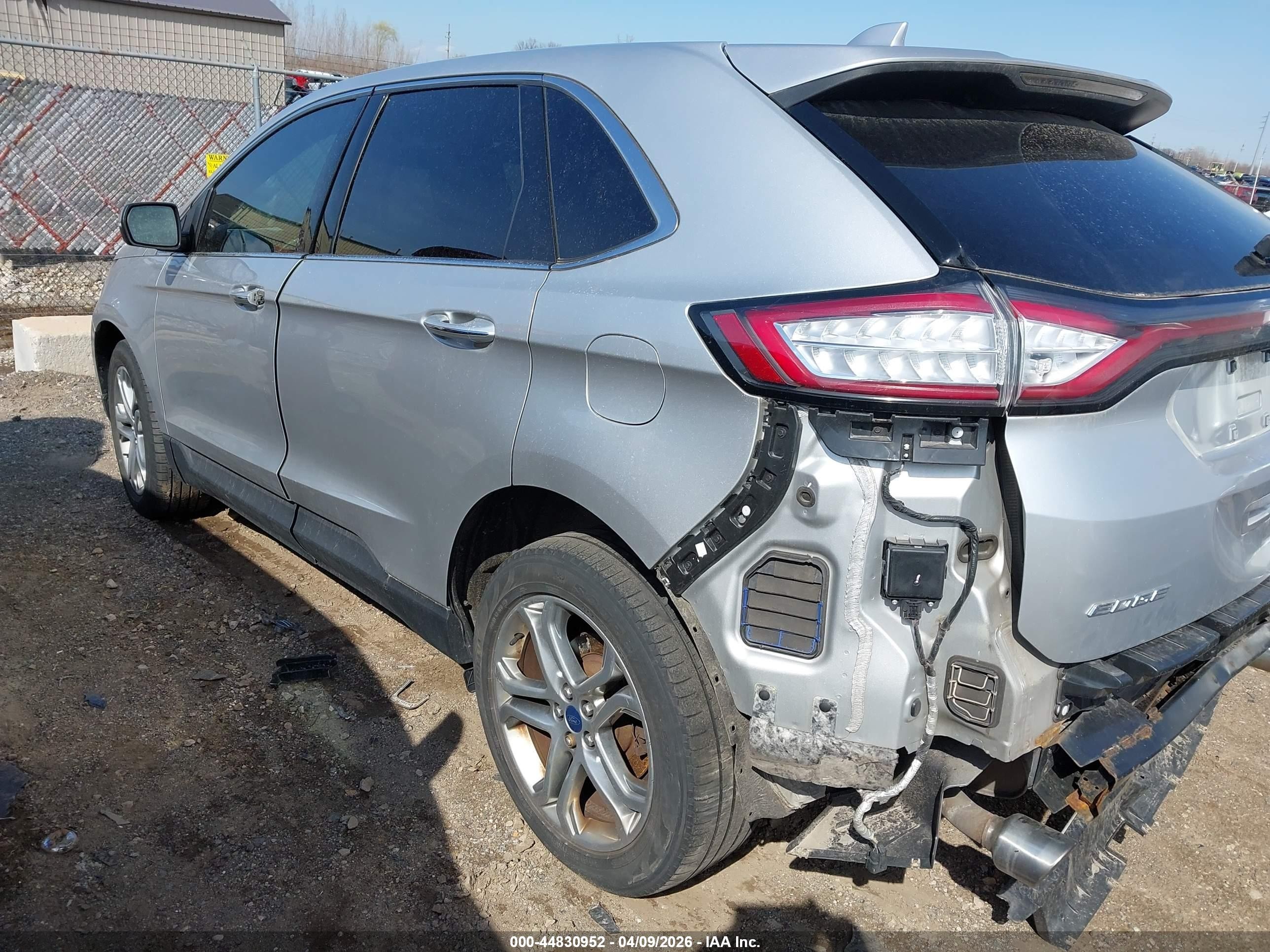 2017 Ford Edge Titanium Silver vin: 2FMPK4K96HBC53759