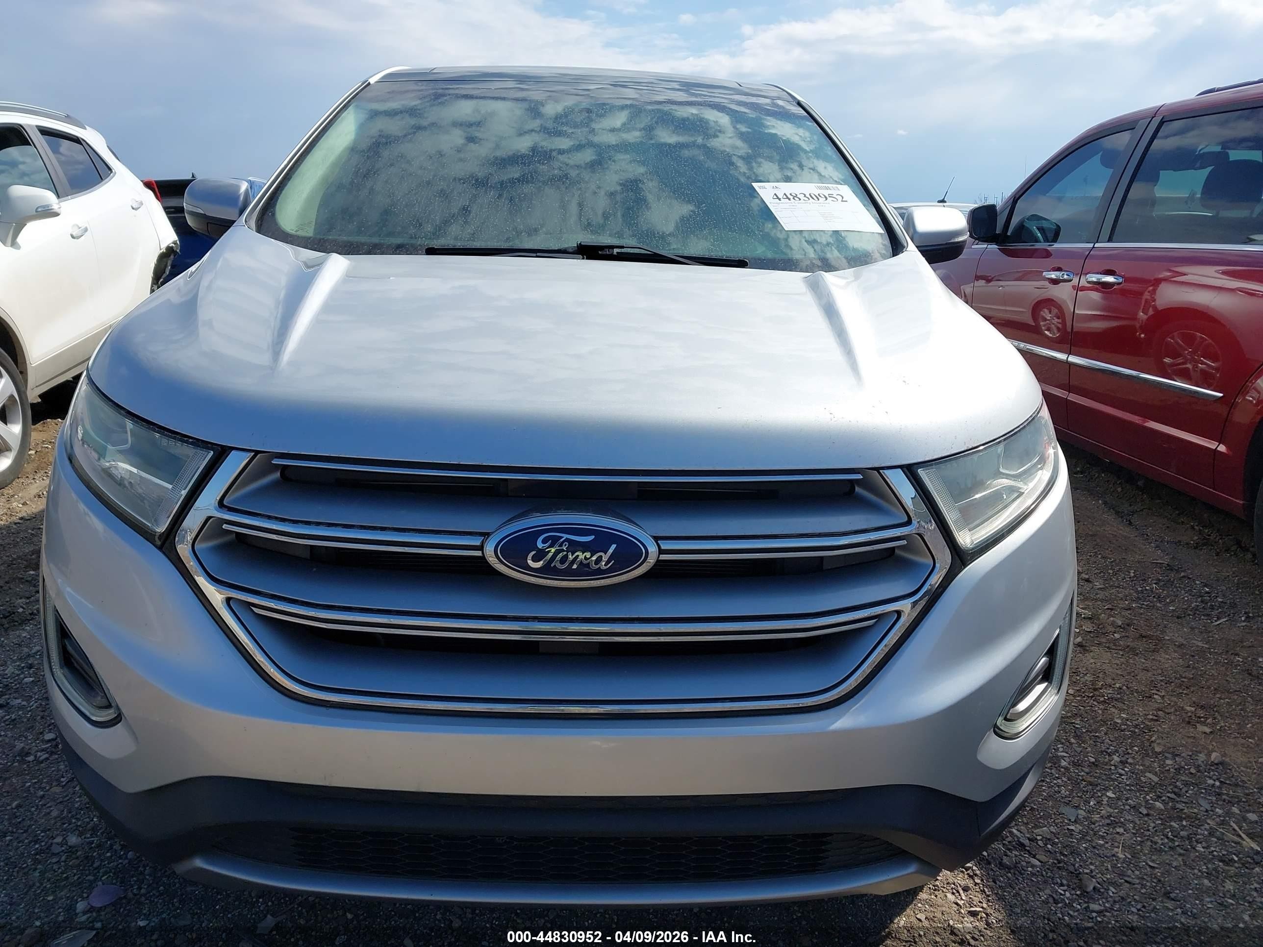 2017 Ford Edge Titanium Silver vin: 2FMPK4K96HBC53759