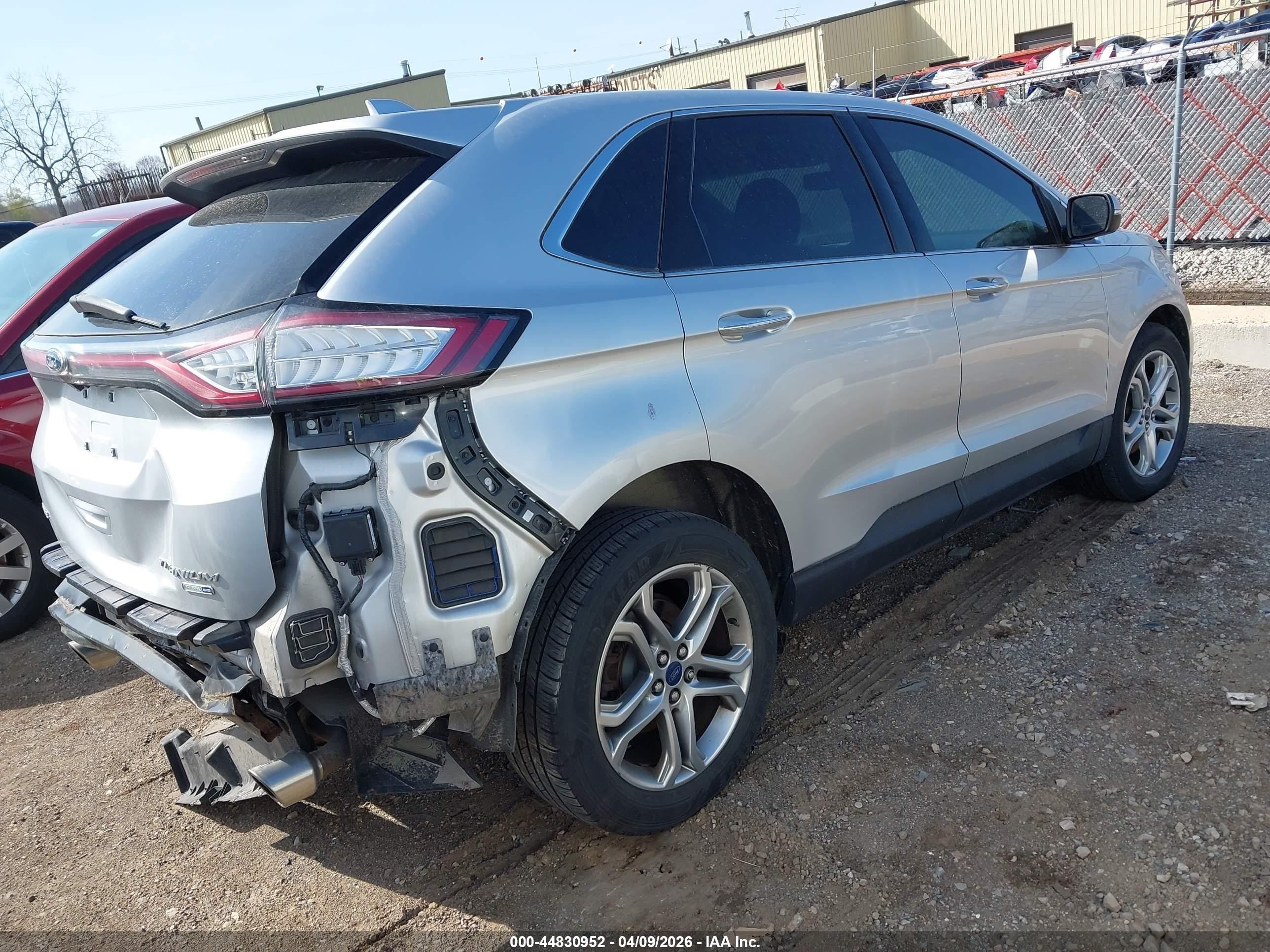 2017 Ford Edge Titanium Silver vin: 2FMPK4K96HBC53759