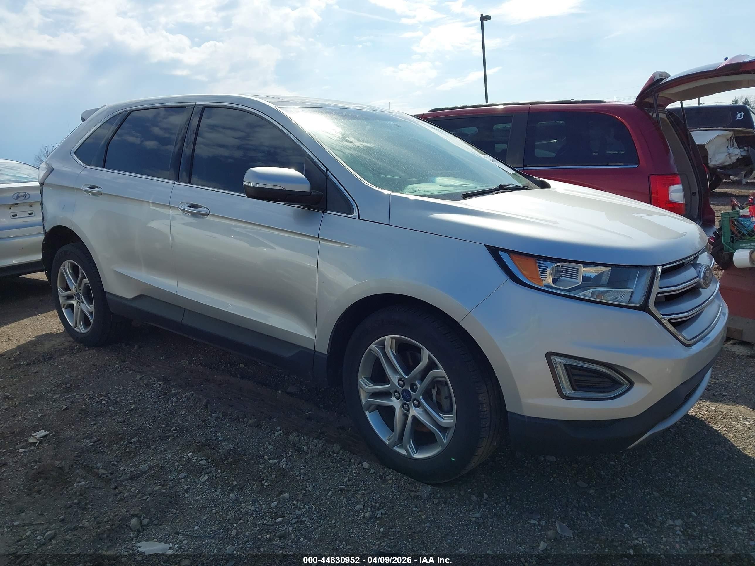 2017 Ford Edge Titanium Silver vin: 2FMPK4K96HBC53759