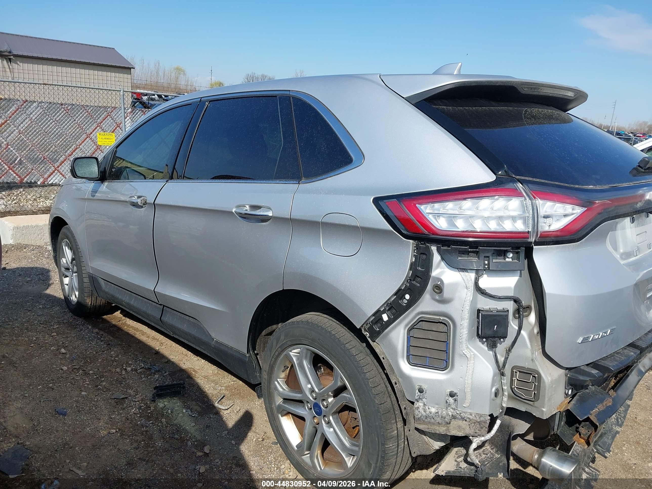 2017 Ford Edge Titanium Silver vin: 2FMPK4K96HBC53759
