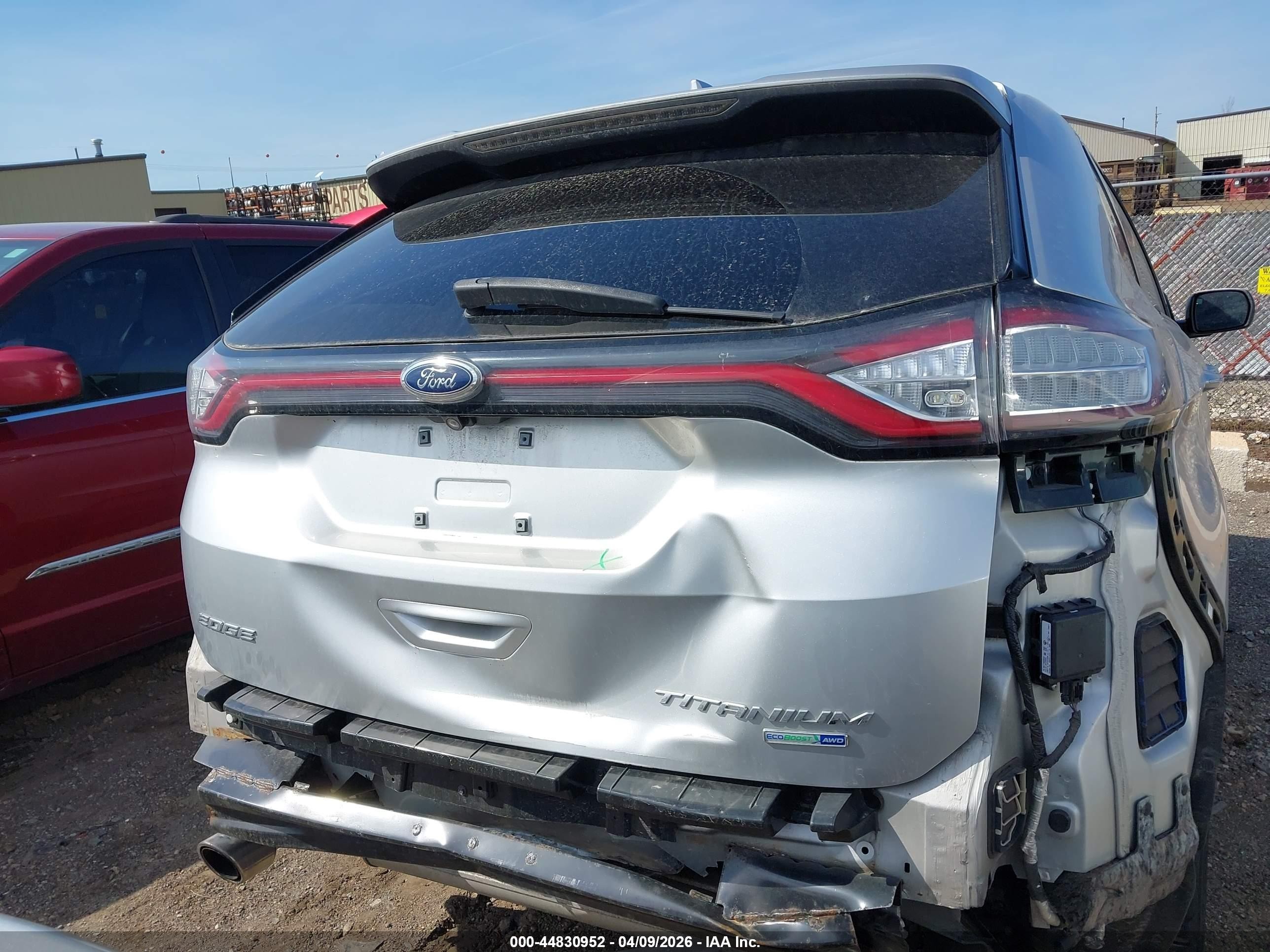 2017 Ford Edge Titanium Silver vin: 2FMPK4K96HBC53759