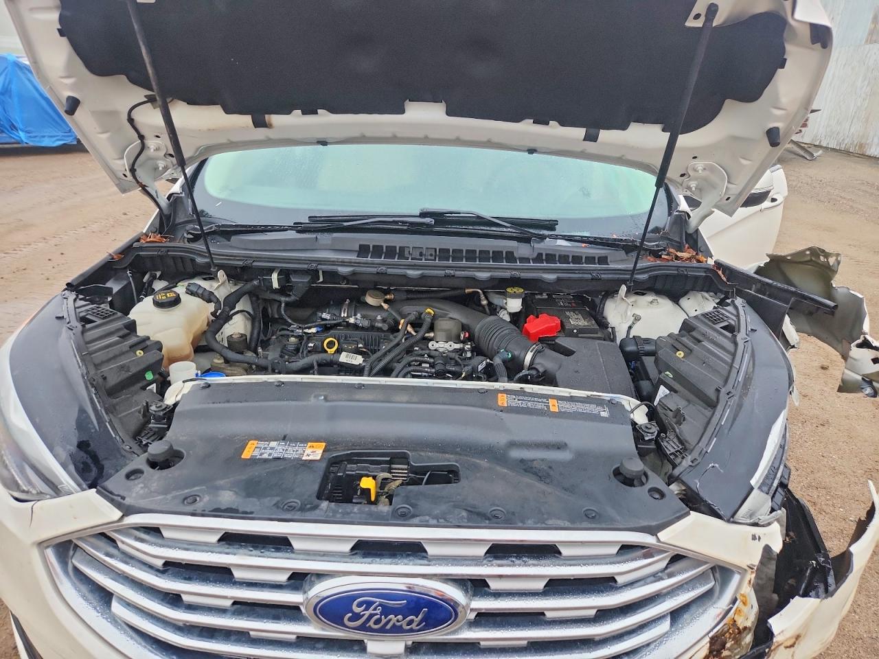 2019 Ford Edge Titanium White vin: 2FMPK4K96KBB30826