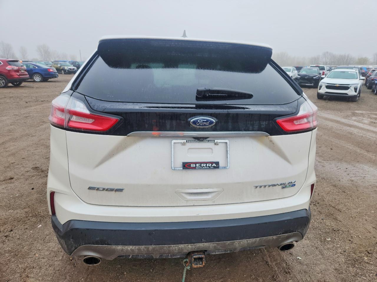 2019 Ford Edge Titanium White vin: 2FMPK4K96KBB30826
