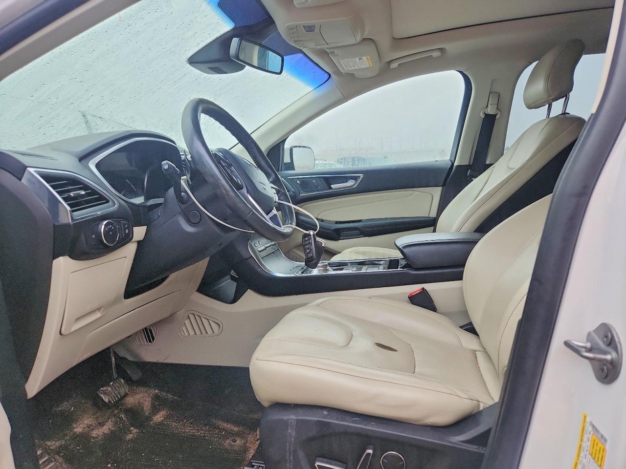 2019 Ford Edge Titanium White vin: 2FMPK4K96KBB30826