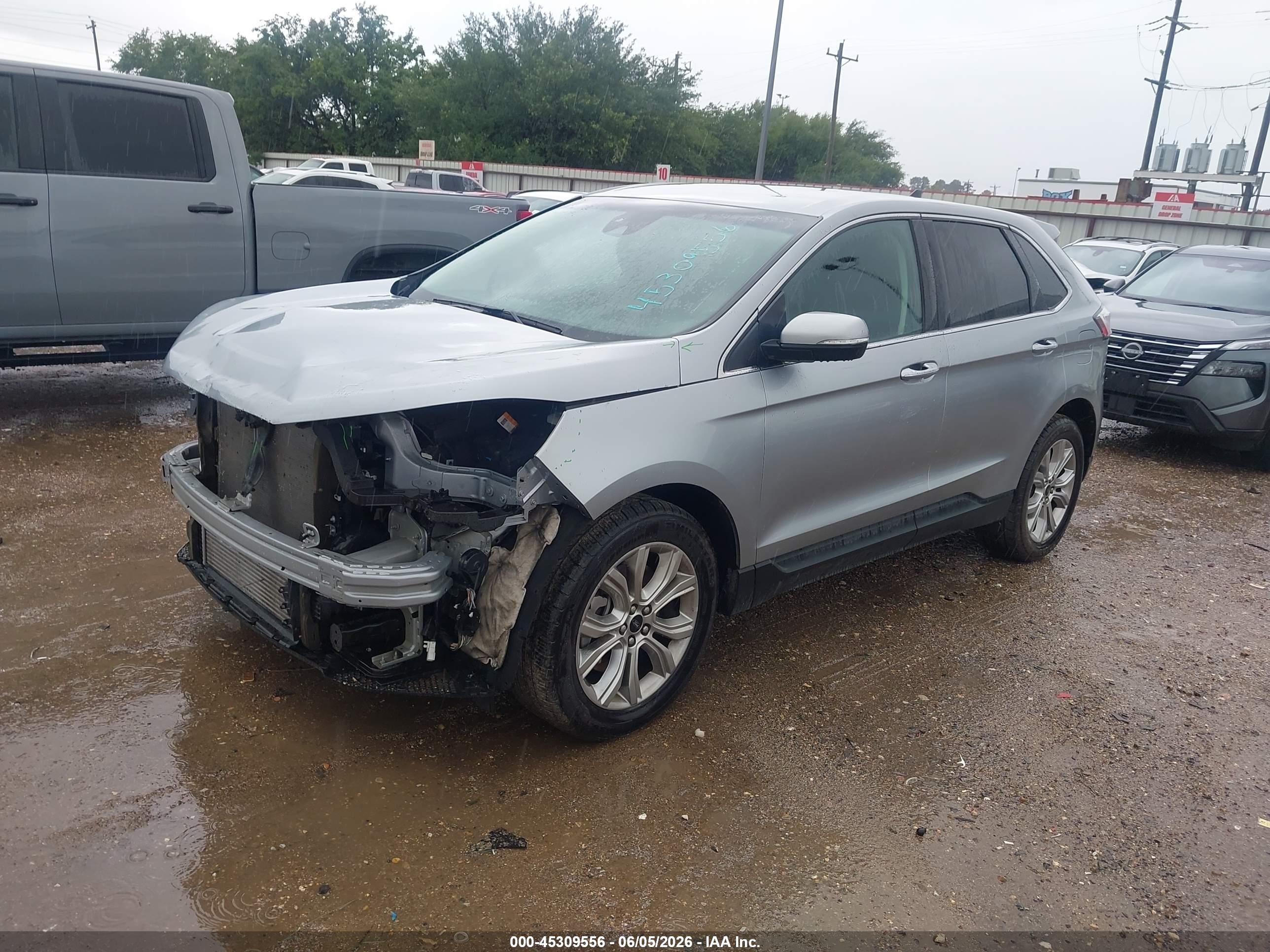 2024 Ford Edge Titanium Silver vin: 2FMPK4K96RBA50985