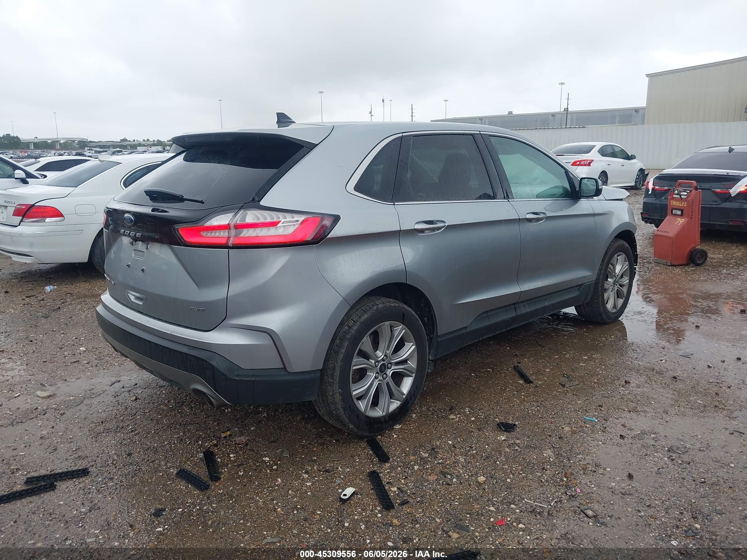 2024 Ford Edge Titanium Silver vin: 2FMPK4K96RBA50985
