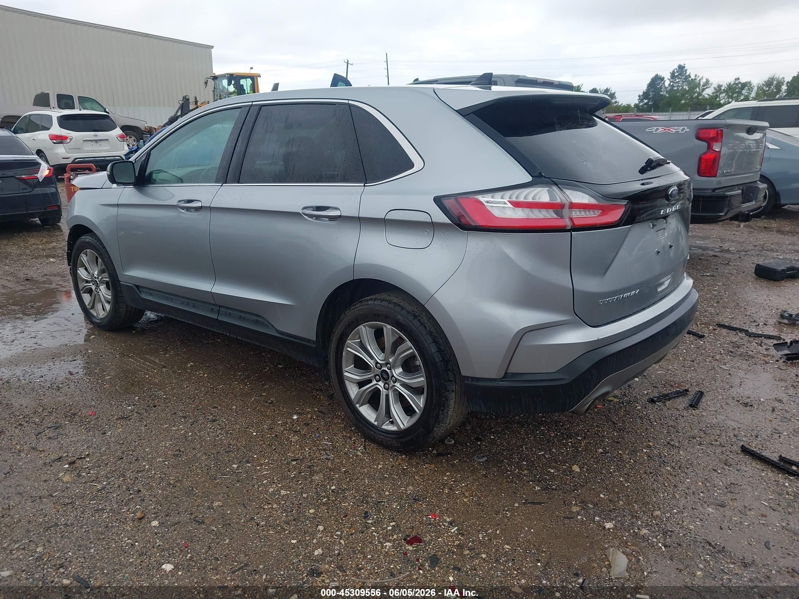 2024 Ford Edge Titanium Silver vin: 2FMPK4K96RBA50985