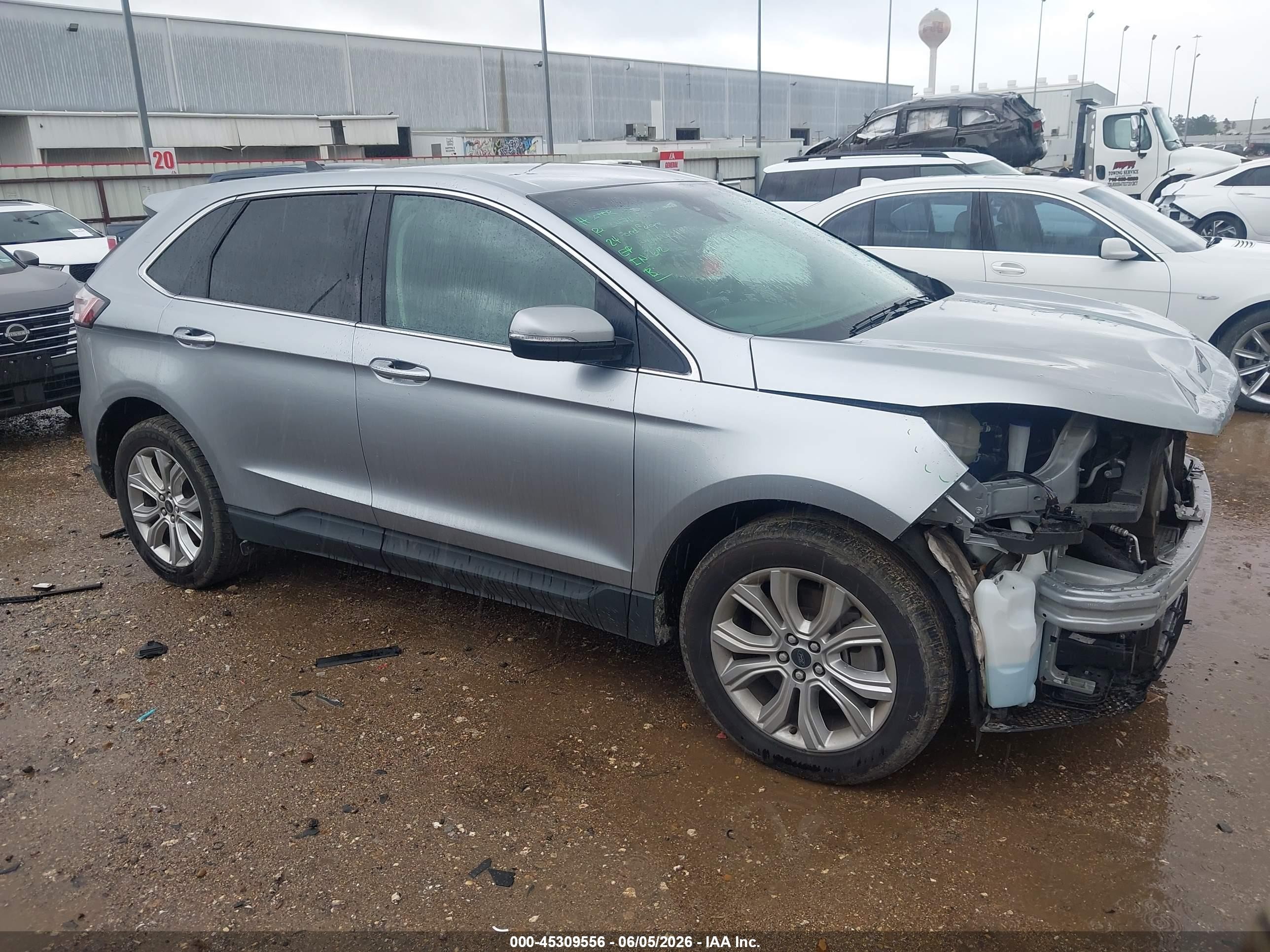 2024 Ford Edge Titanium Silver vin: 2FMPK4K96RBA50985