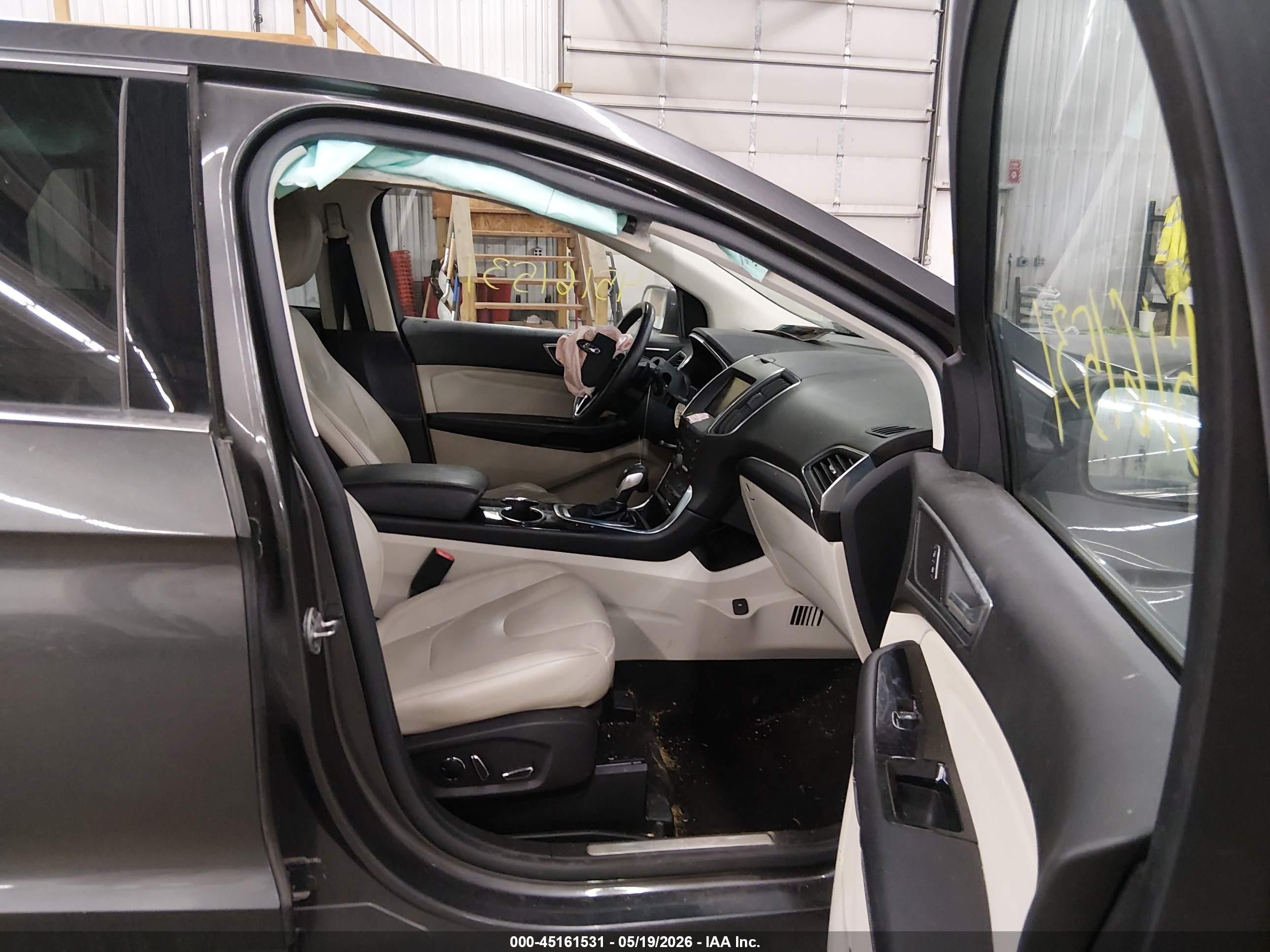 2015 Ford Edge Titanium Серый vin: 2FMPK4K97FBB00255