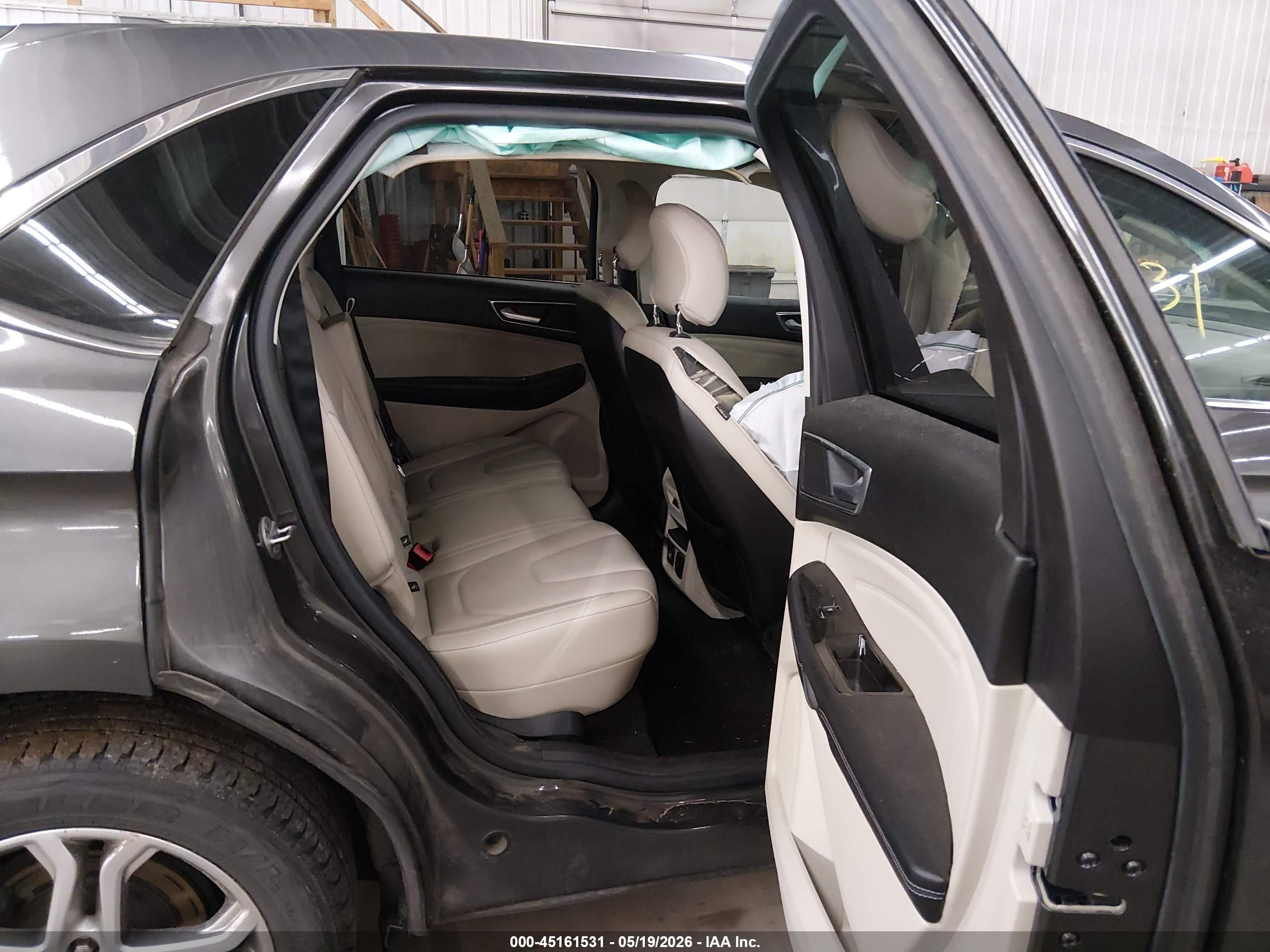 2015 Ford Edge Titanium Серый vin: 2FMPK4K97FBB00255