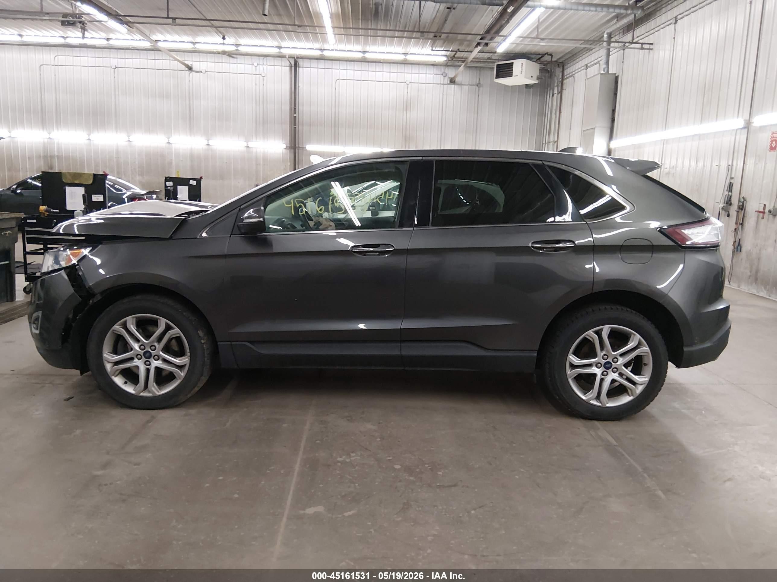 2015 Ford Edge Titanium Серый vin: 2FMPK4K97FBB00255