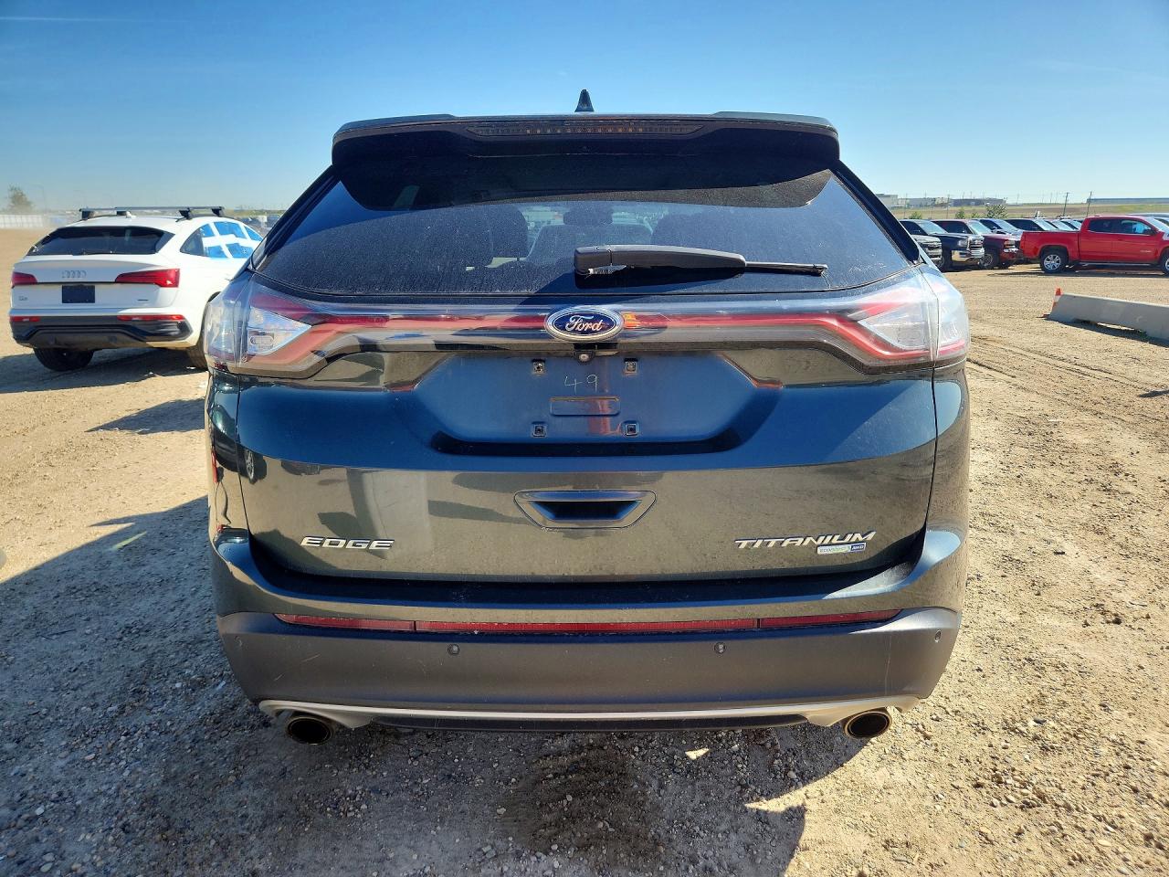2015 Ford Edge Titanium Gray vin: 2FMPK4K97FBB40397