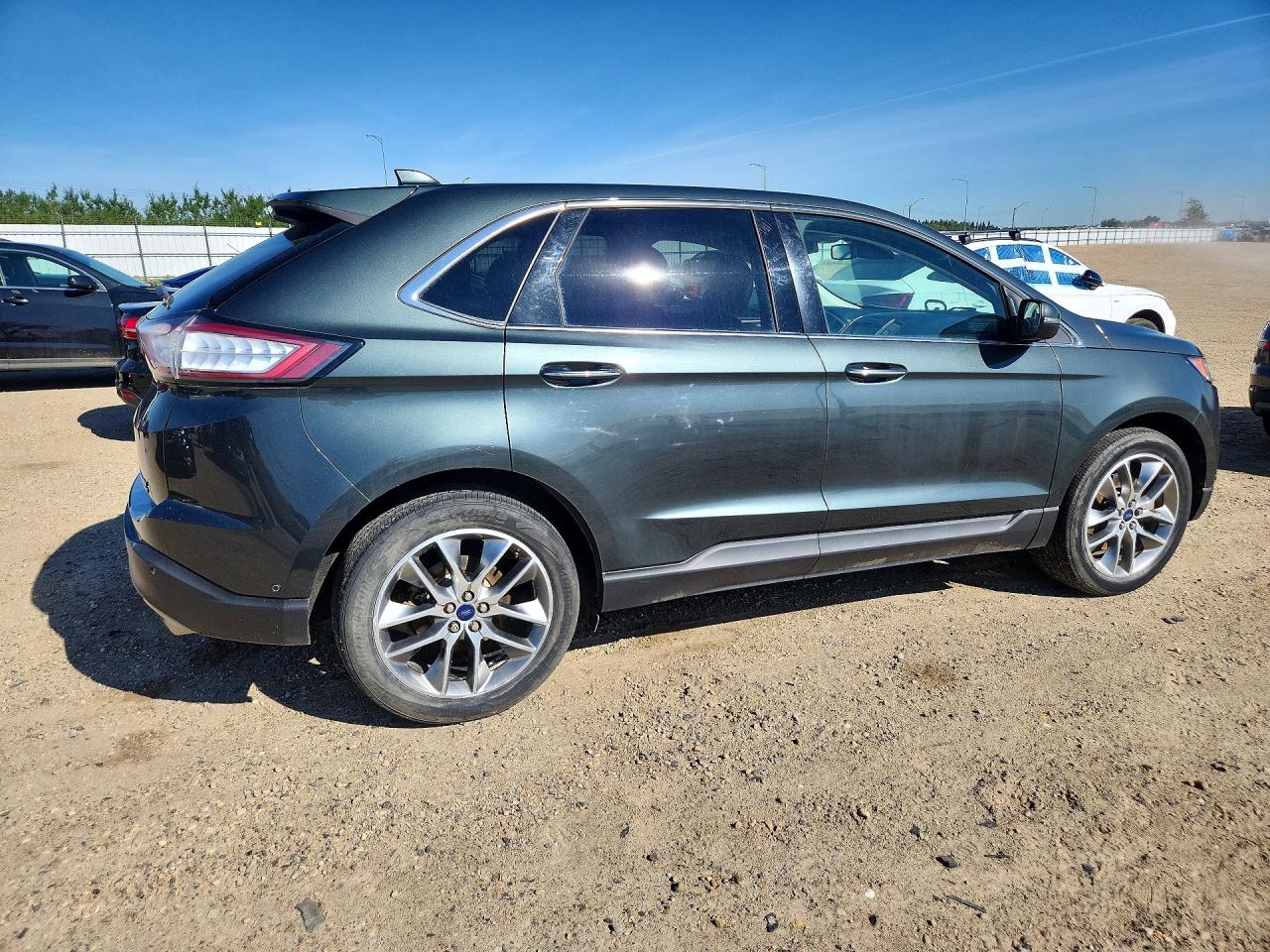 2015 Ford Edge Titanium Gray vin: 2FMPK4K97FBB40397