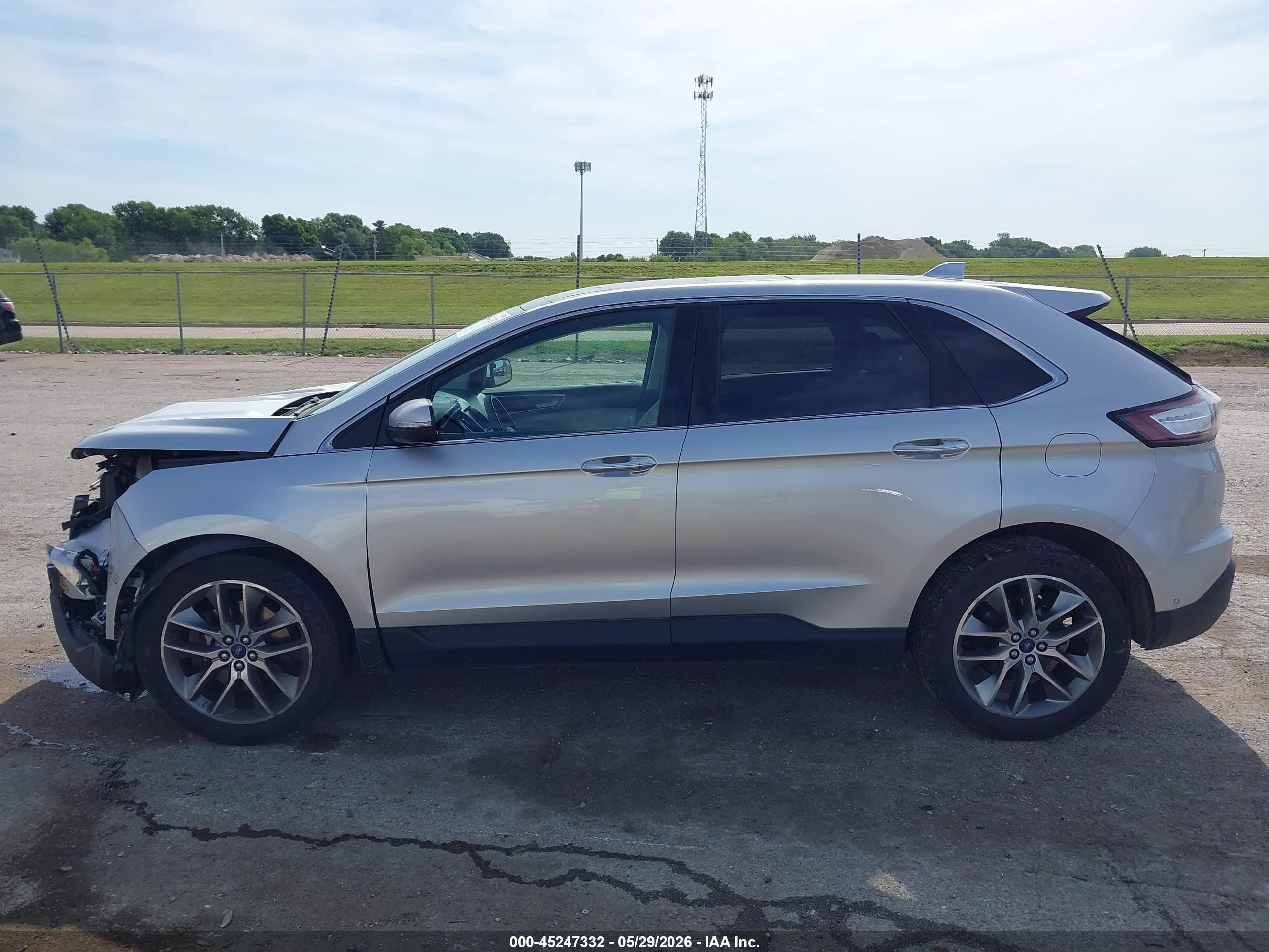 2015 Ford Edge Titanium Silver vin: 2FMPK4K97FBC12117