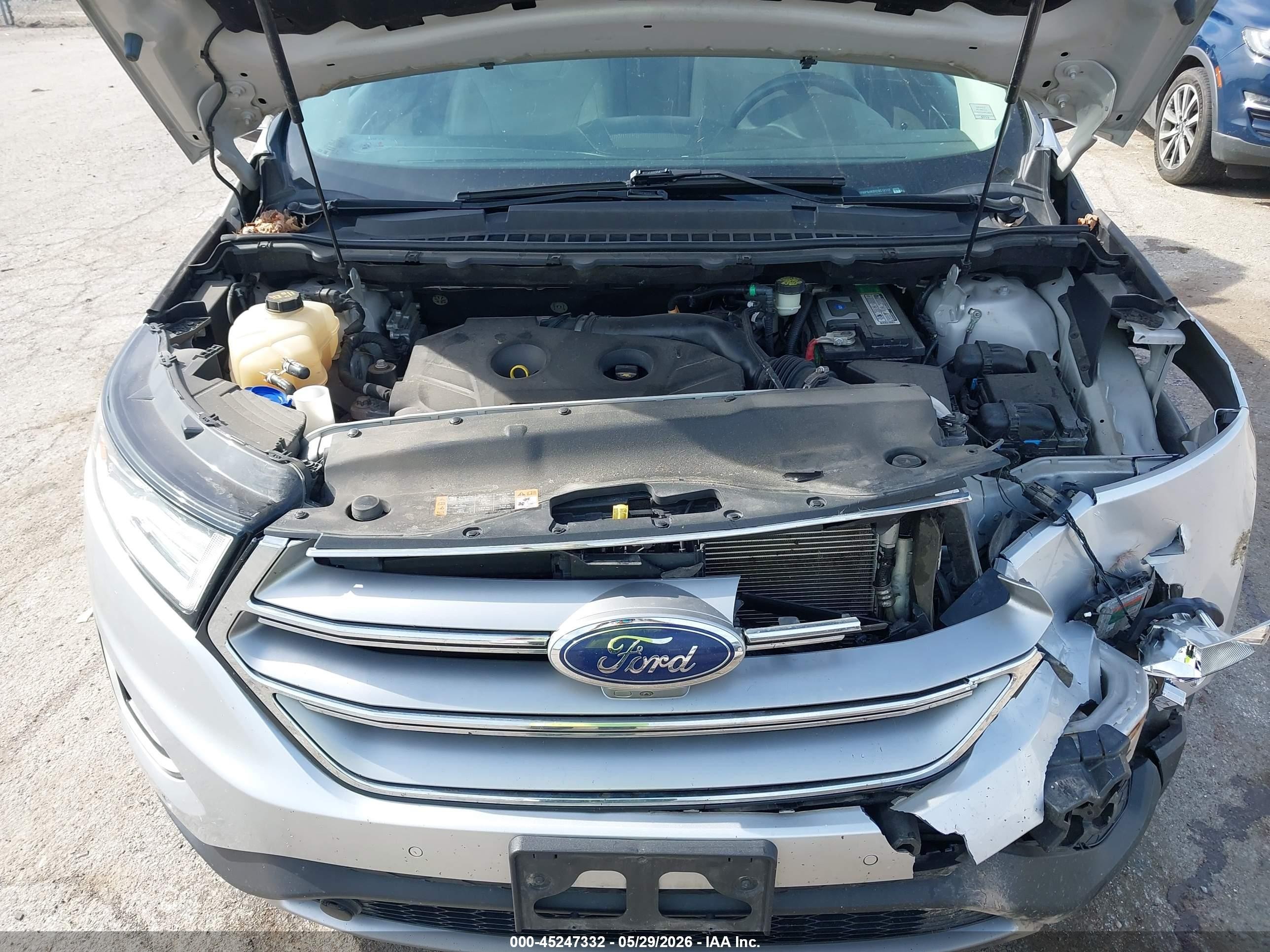 2015 Ford Edge Titanium Silver vin: 2FMPK4K97FBC12117