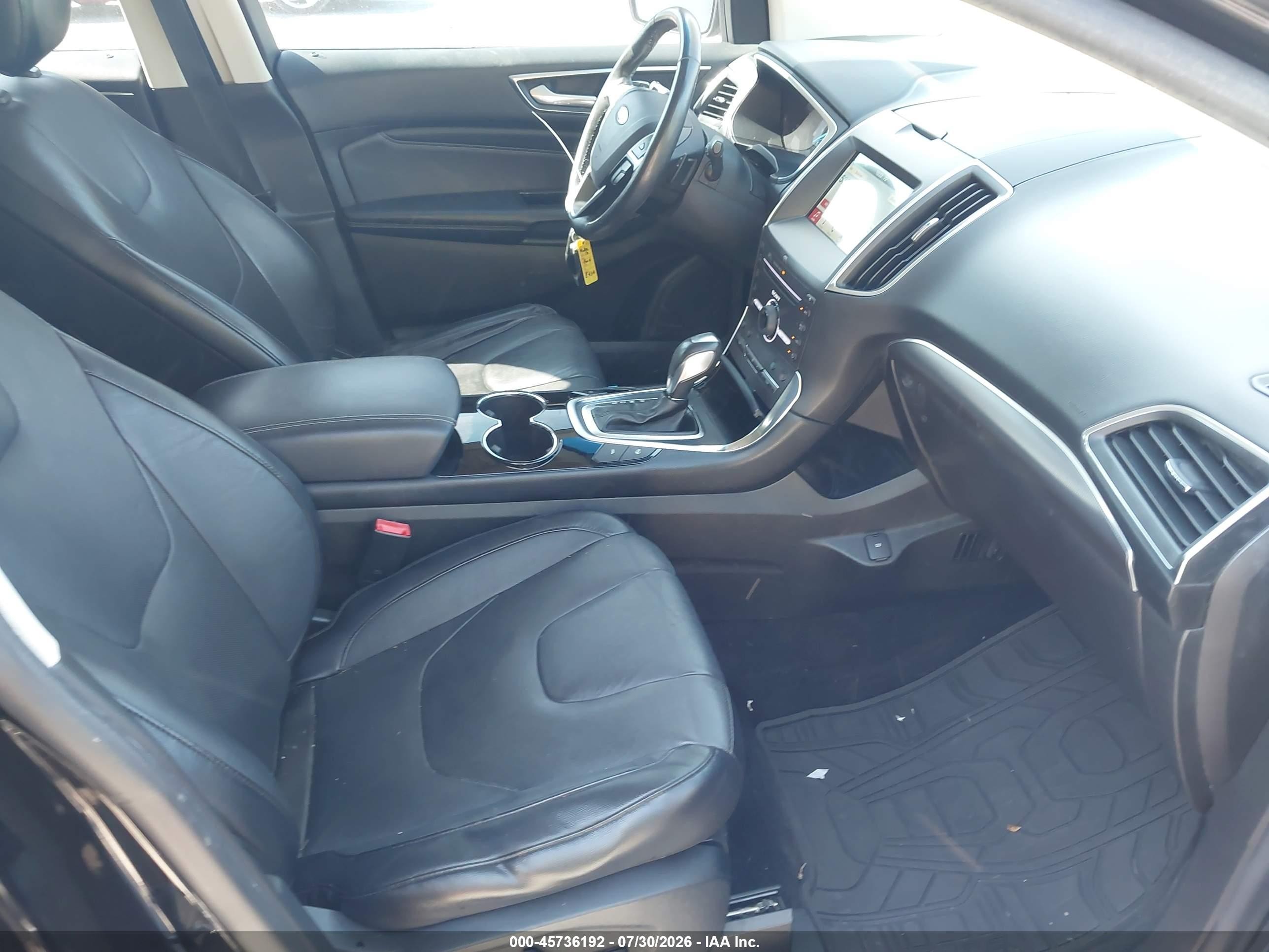 2016 Ford Edge Titanium Black vin: 2FMPK4K97GBB09832
