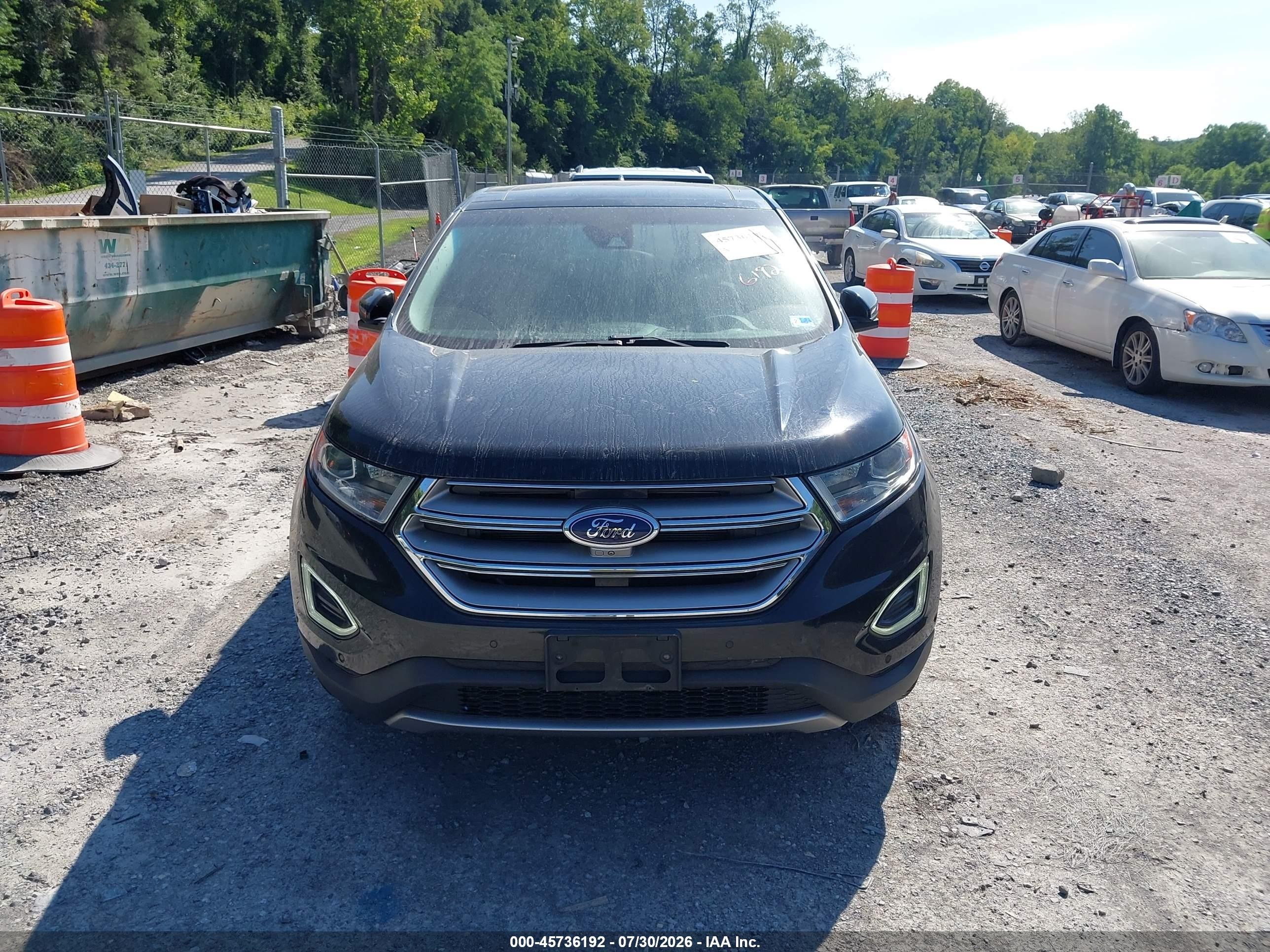 2016 Ford Edge Titanium Black vin: 2FMPK4K97GBB09832