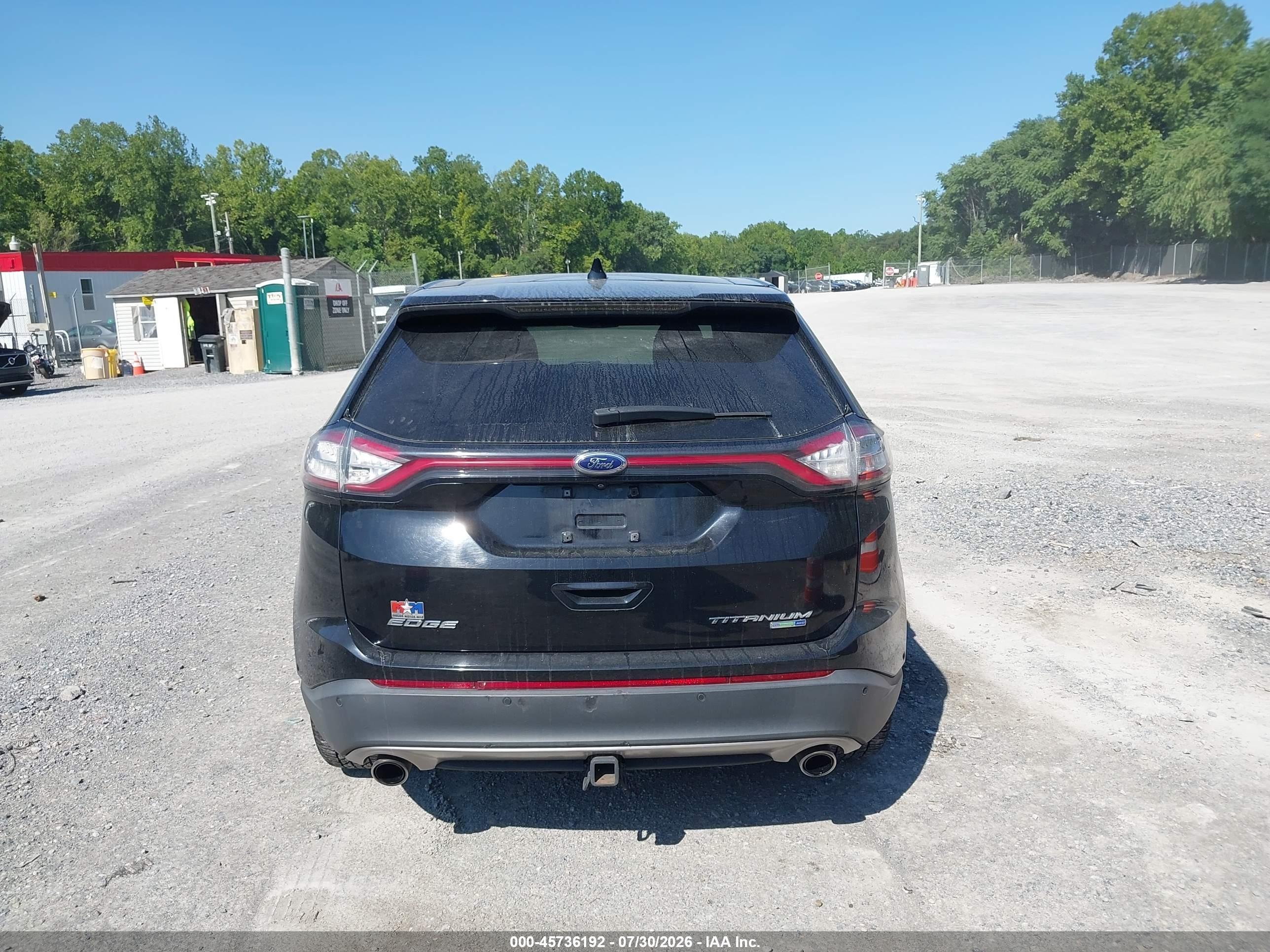 2016 Ford Edge Titanium Black vin: 2FMPK4K97GBB09832