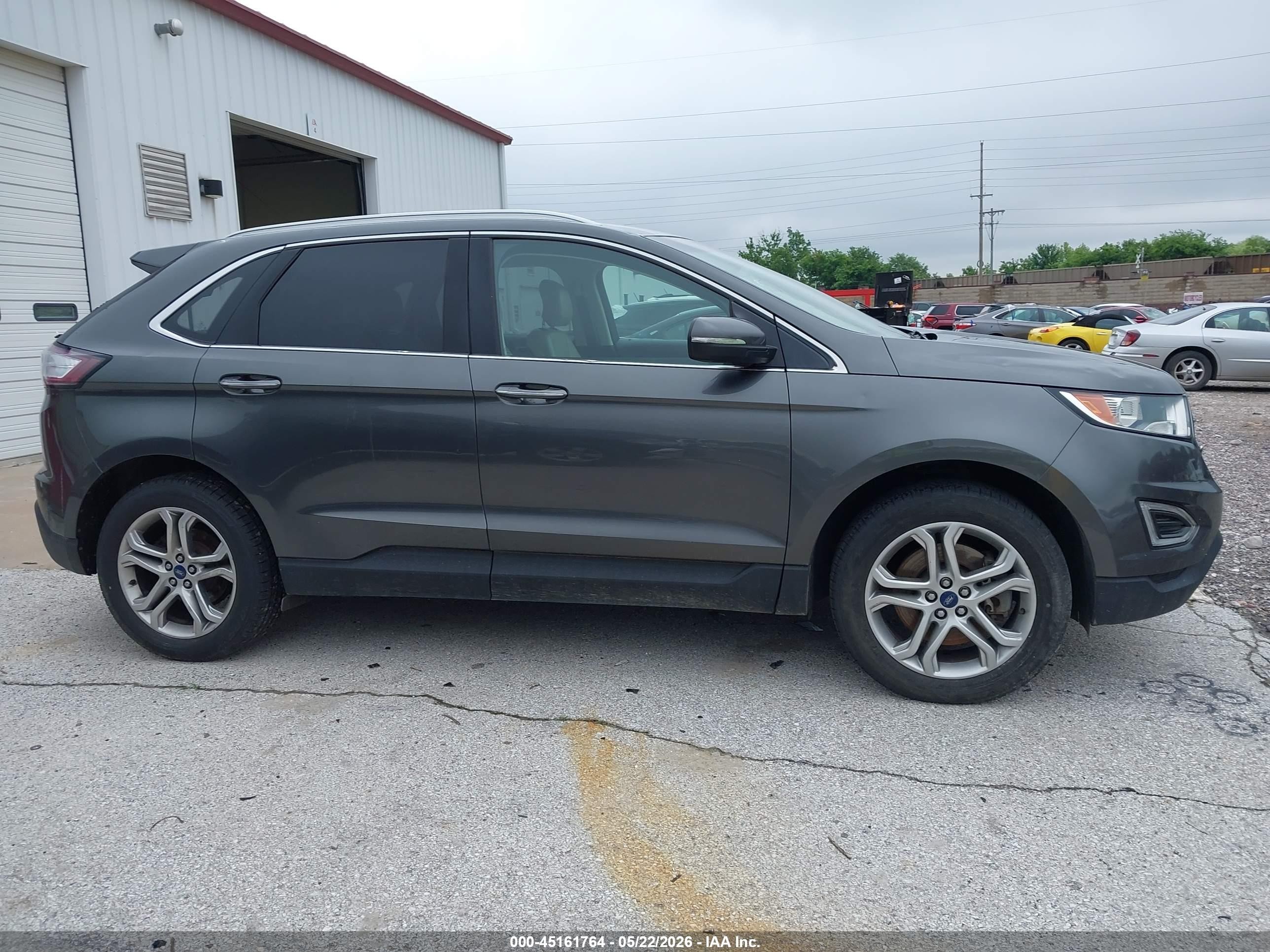 2016 Ford Edge Titanium Gray vin: 2FMPK4K97GBB43785
