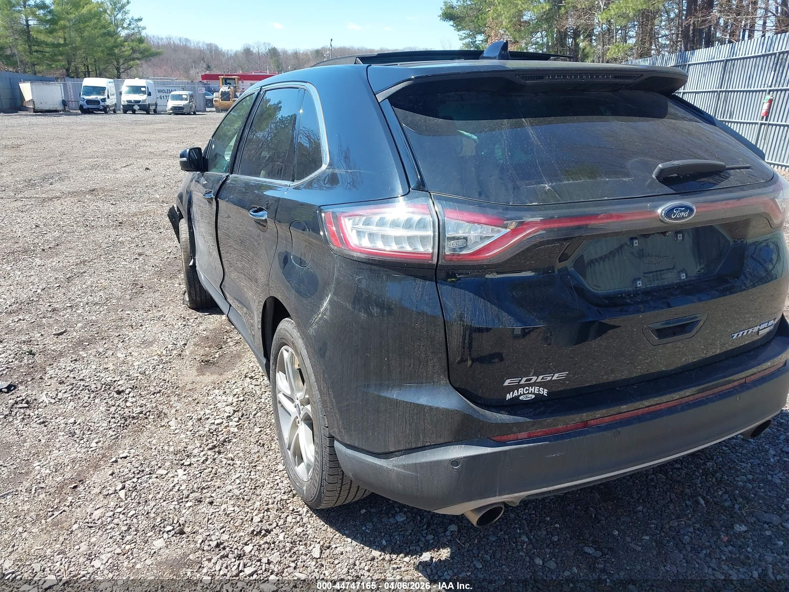 2017 Ford Edge Titanium Black vin: 2FMPK4K97HBB58398
