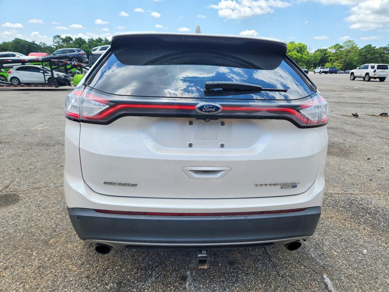 2017 Ford Edge Titanium White vin: 2FMPK4K97HBC62180