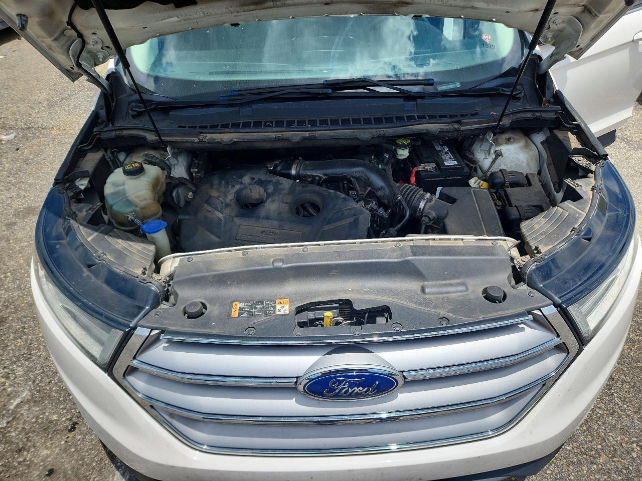 2017 Ford Edge Titanium White vin: 2FMPK4K97HBC62180