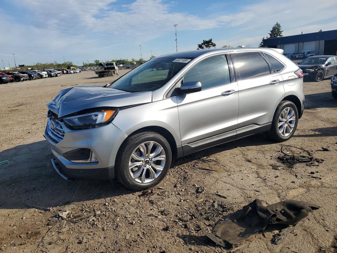 2024 Ford Edge Titanium Silver vin: 2FMPK4K97RBA49103