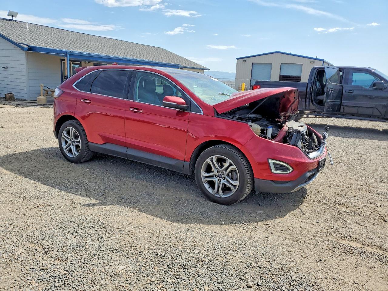 2016 Ford Edge Titanium Burgundy vin: 2FMPK4K98GBB61874