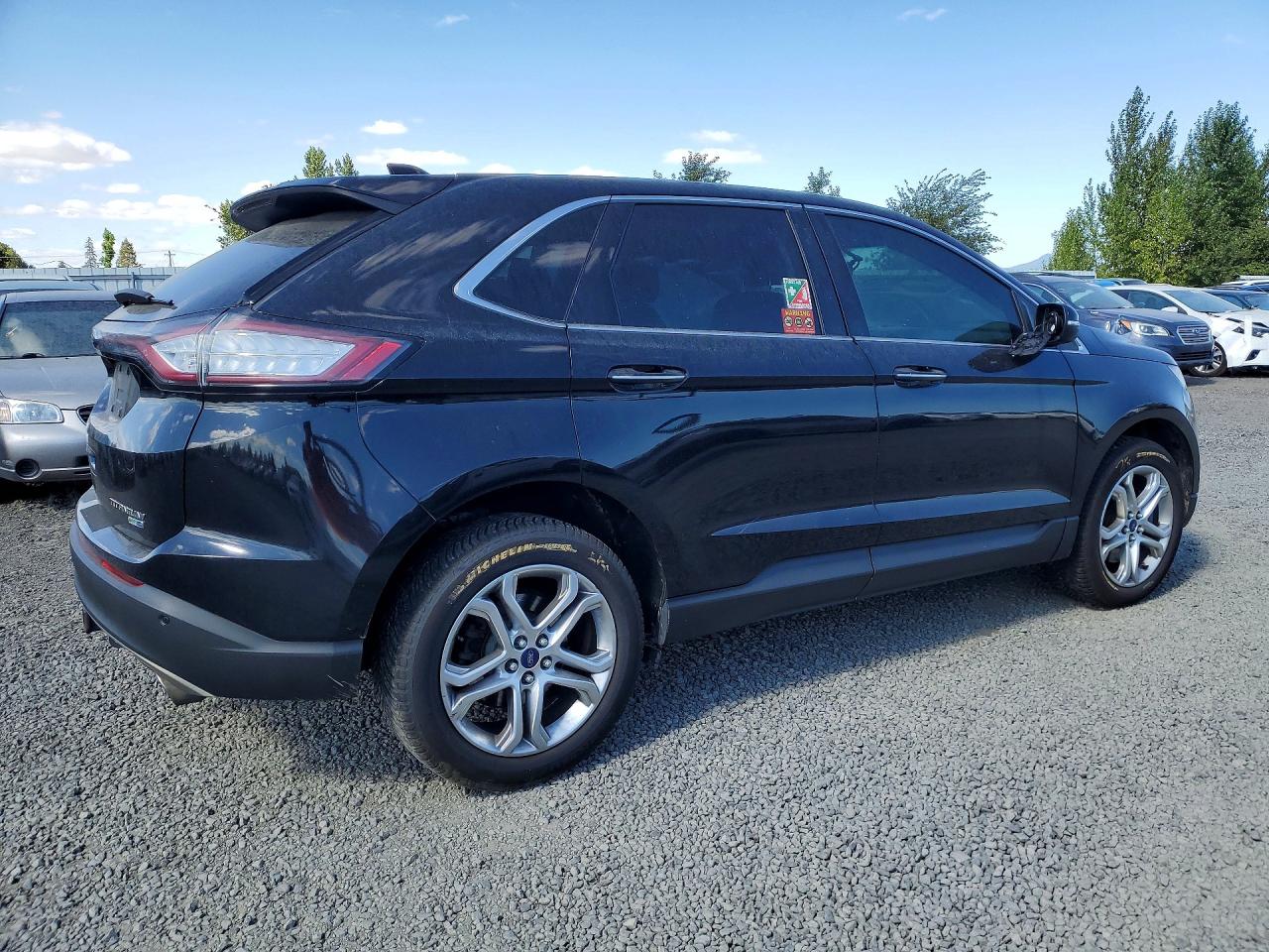 2016 Ford Edge Titanium Black vin: 2FMPK4K98GBC67368