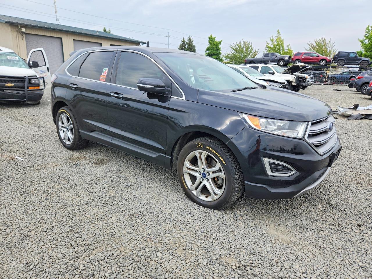 2016 Ford Edge Titanium Black vin: 2FMPK4K98GBC67368