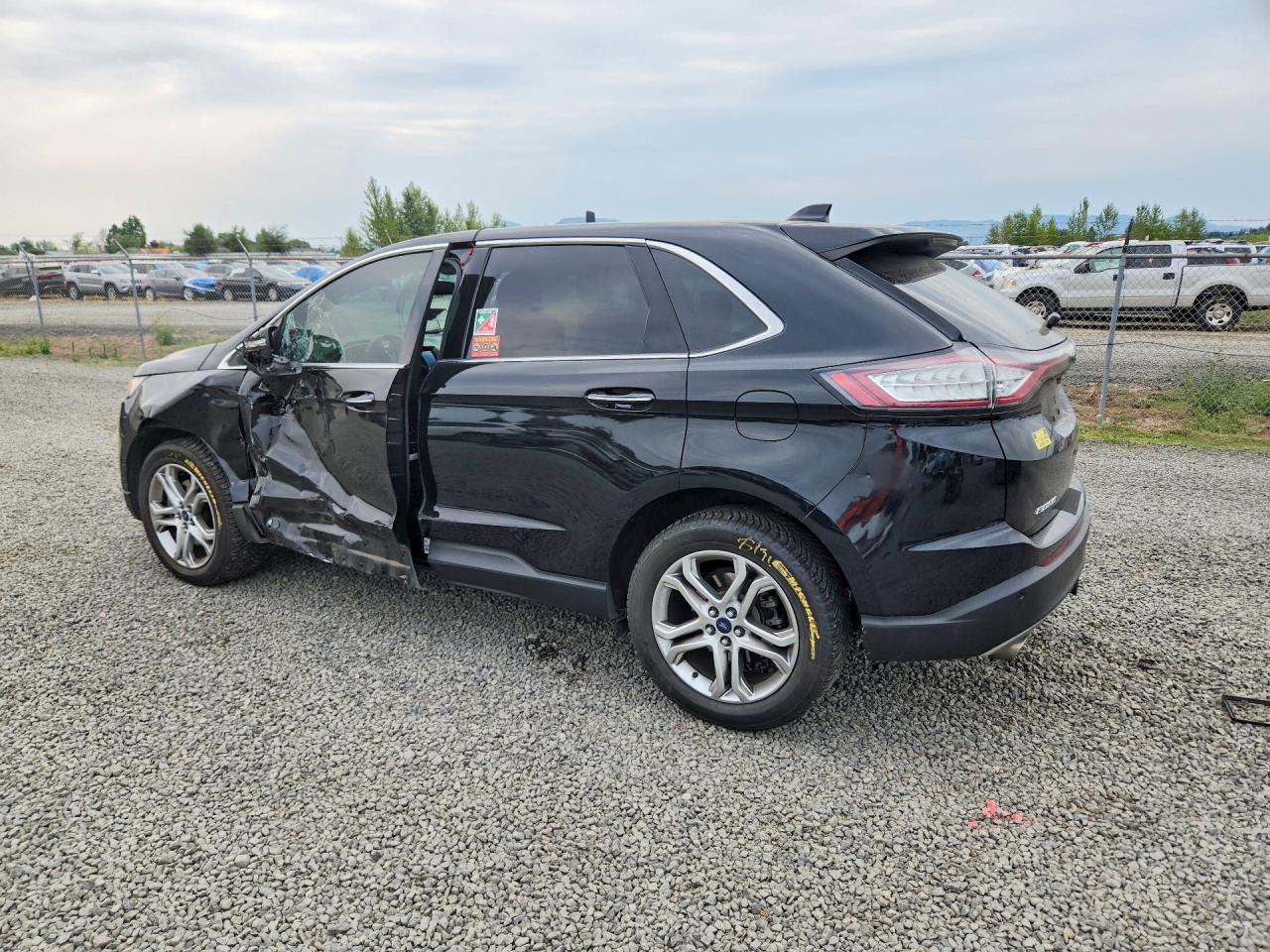 2016 Ford Edge Titanium Black vin: 2FMPK4K98GBC67368